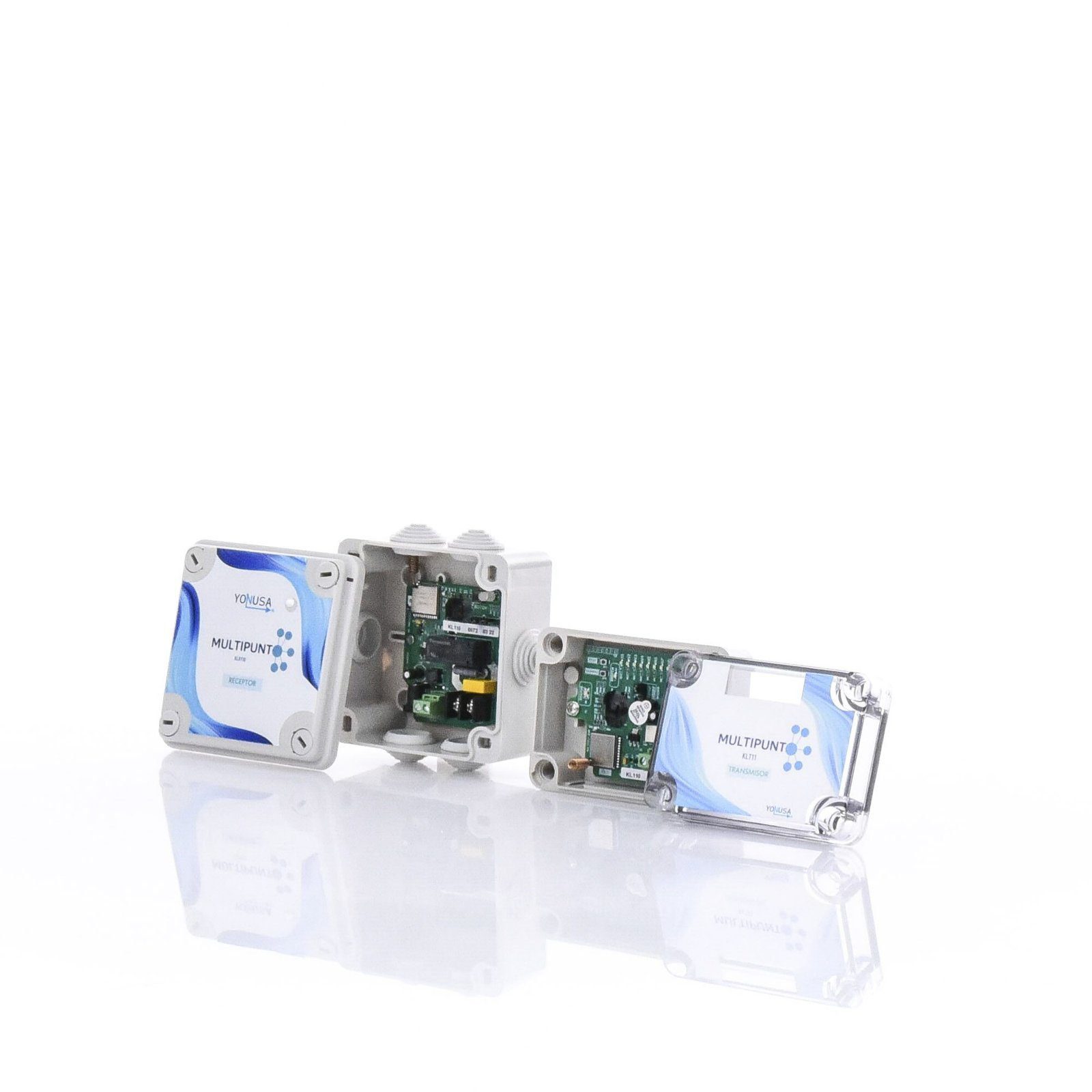 KIT Transmisor / Receptor Inalámbrico para KLT110 / 1 KM Linea de Vista / Multi-Punto Soporta 10 Equipos KL110 - YONUSA