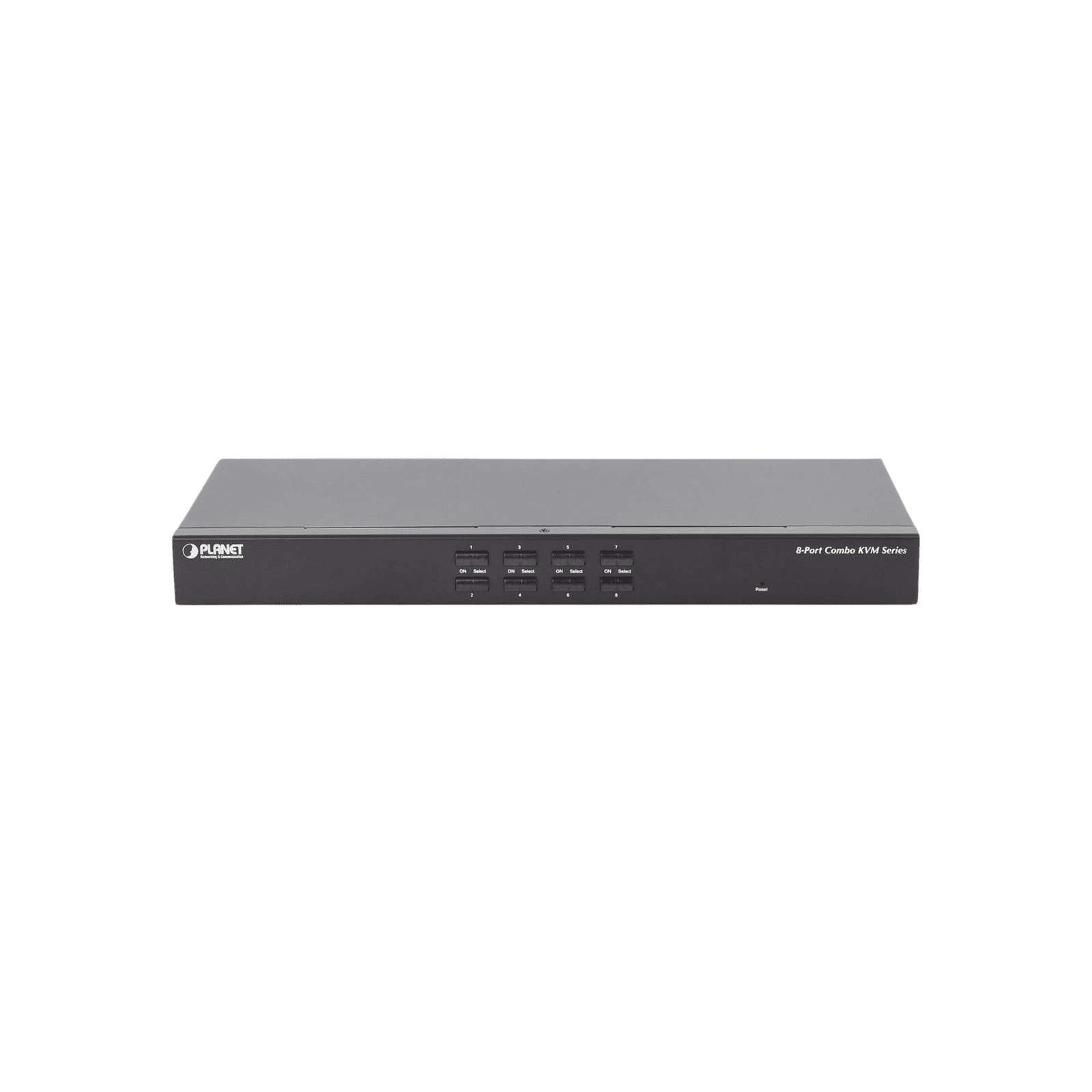 Switch Para Monitor KVM de 8 Puertos VGA, Permite el Acceso y Controla Hasta 8 Computadoras Desde Una Sola Consola (Teclado, Ratón y Monitor). KVM-210-08 - PLANET