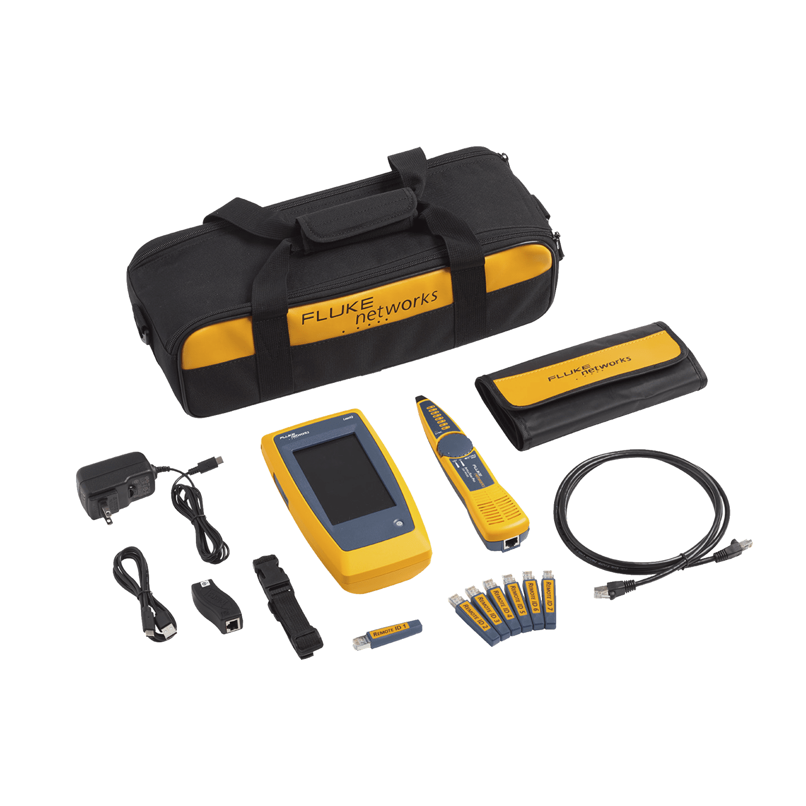 Kit Avanzado de Calificador de Red LinkIQ, Para Verificar Rendimiento de Cableado Hasta 10Gbps Basado en Frecuencia, con Pantalla Multitáctil a Color LIQ-KIT - FLUKE NETWORKS