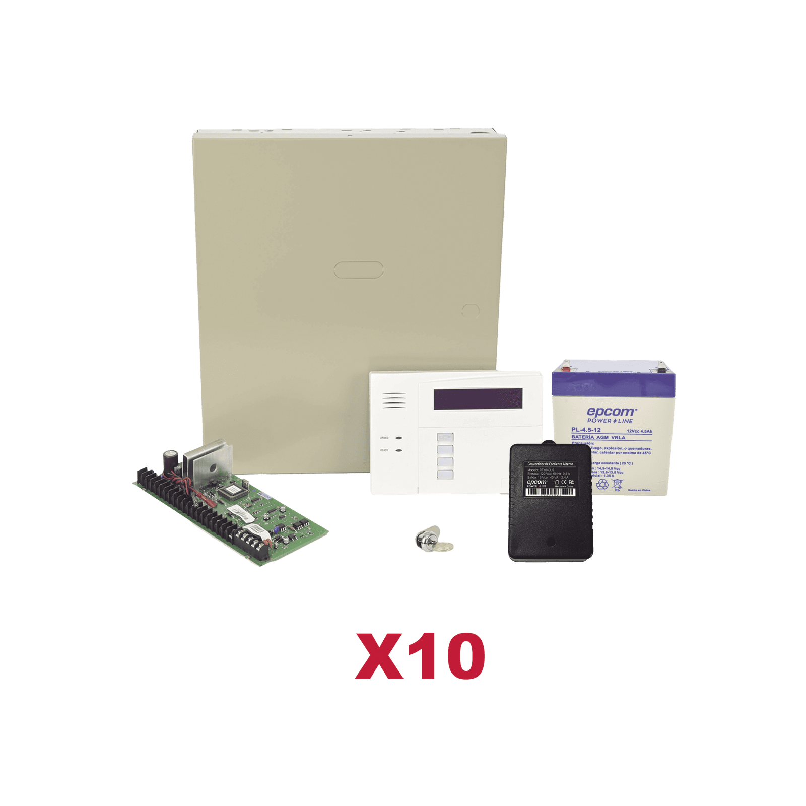 Kit de 10 Paneles de Alarma VISTA48 con Batería y Transformador VISTA48KIT10/6160RF - HONEYWELL HOME RESIDEO