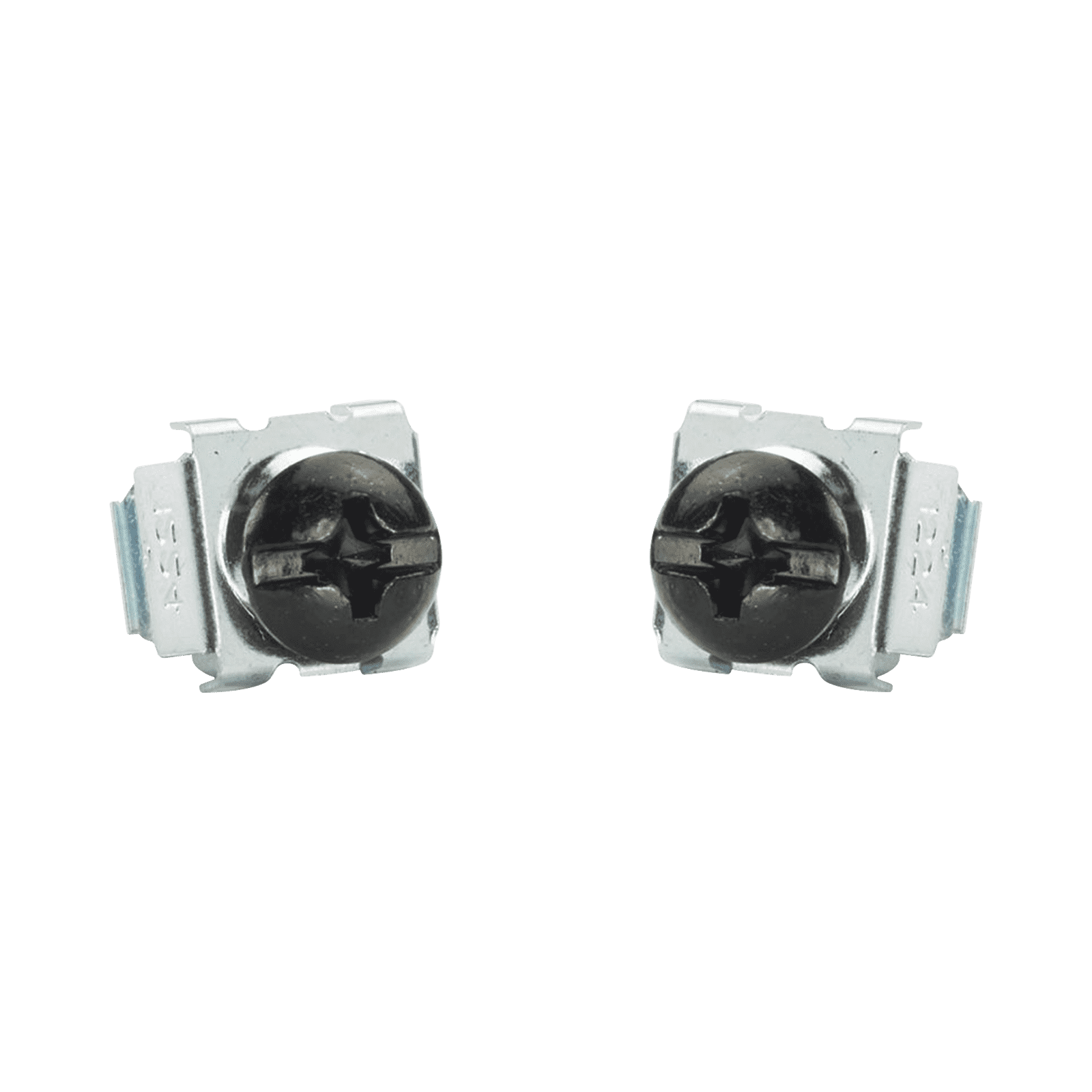 Kit de 100 Tornillos y 100 Tuercas Enjauladas #12-24, Para Uso en Gabinetes o Racks con Rieles con Orificios Cuadrado CNWS1224-C - PANDUIT