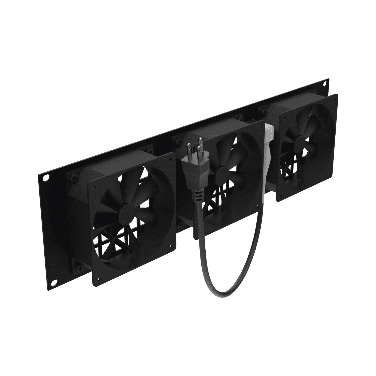 Kit de 3 Ventilador 110 Vca (12 x 12 cm) con Clavija 5-15P. Para instalación en Postes Rack LP-VENT-03X3U - LINKEDPRO BY EPCOM