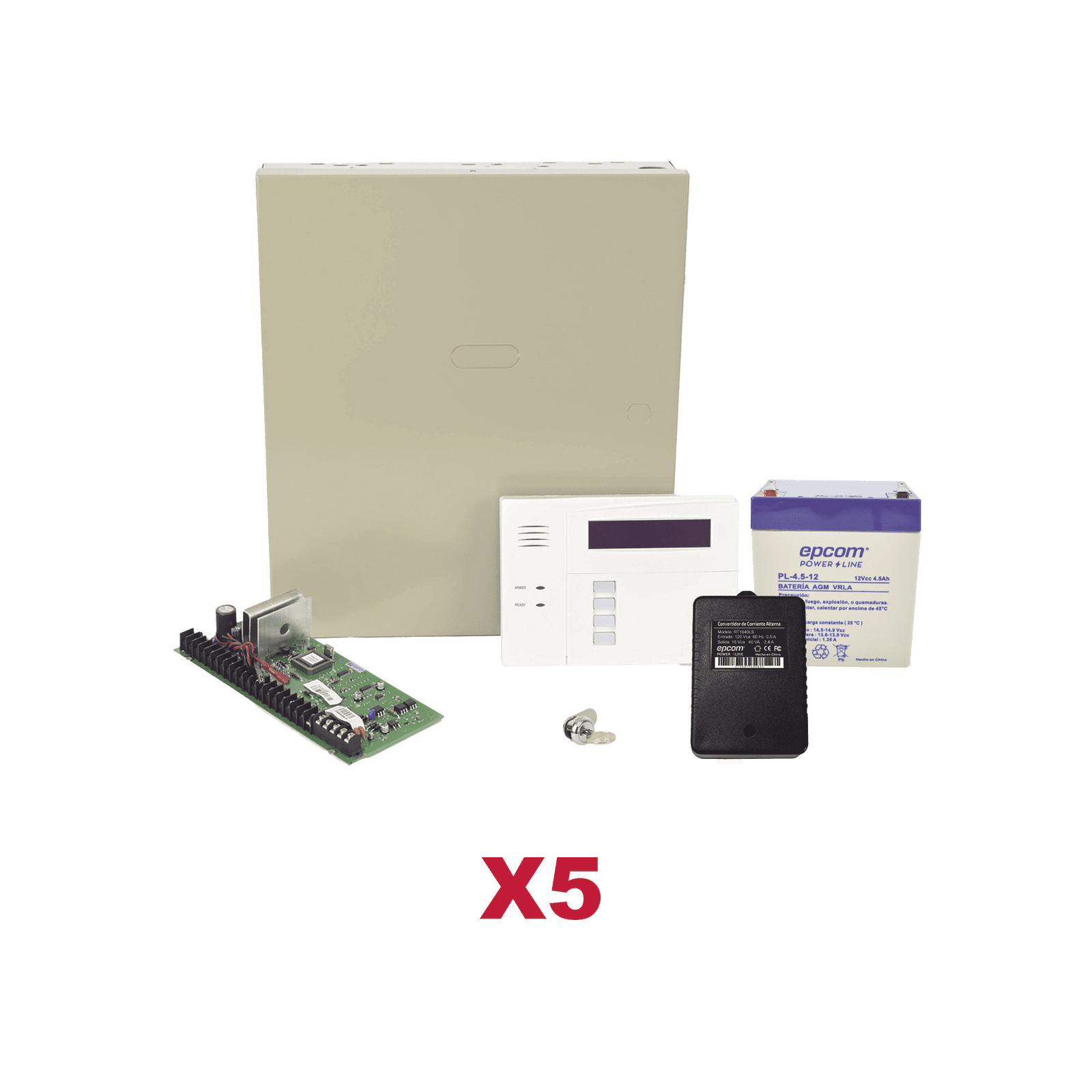 Kit de 5 Paneles VISTA48 con Batería y Transformador VISTA48KIT5/6160RF - HONEYWELL HOME RESIDEO