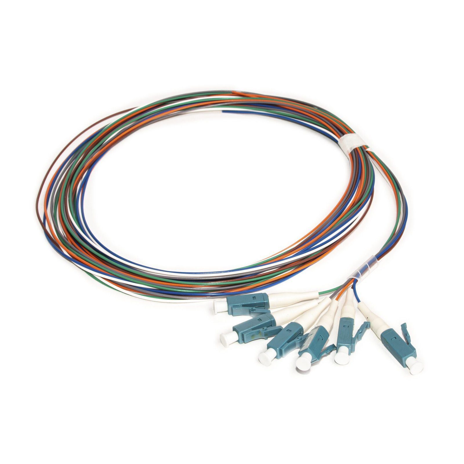 Kit de 6 Pigtails LC/UPC Monomodo 2 metros LP-FO-SM-PIG-06-LCU - LINKEDPRO BY EPCOM