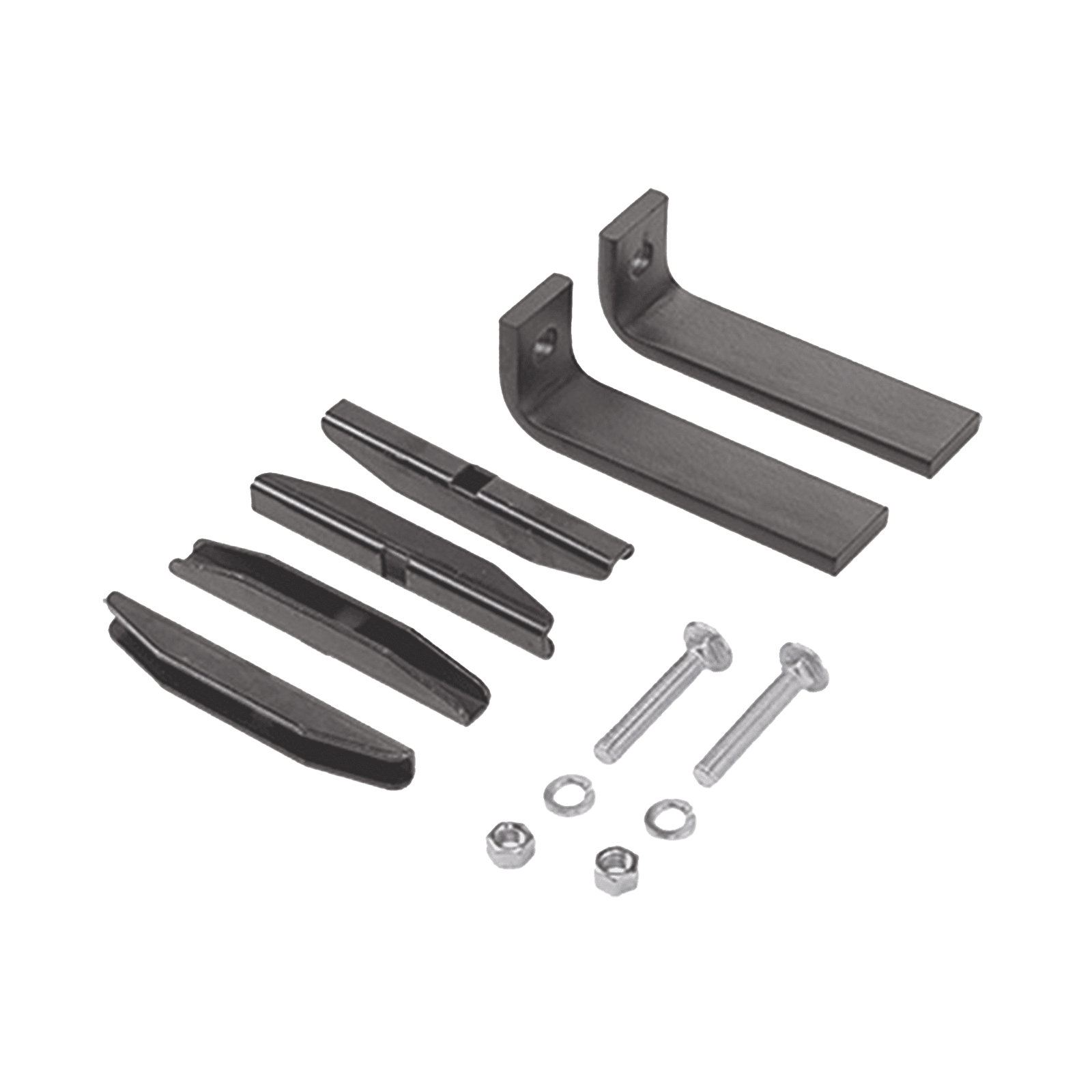 Kit de Accesorios Para Fijar a Piso en Vertical a Escalerilla Recta, de Acero, Color Negro LFKB - HOFFMAN