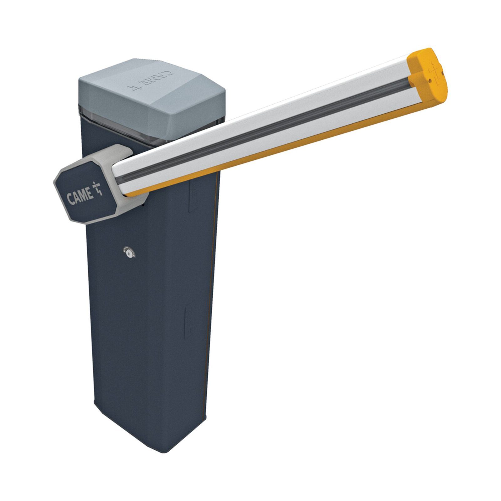 Kit de Barrera Vehicular CAME GT4 con Brazo Iluminado Rojo-Verde / Izquierda o Derecha Configurable en Campo / KT-GT4-LED - CAME