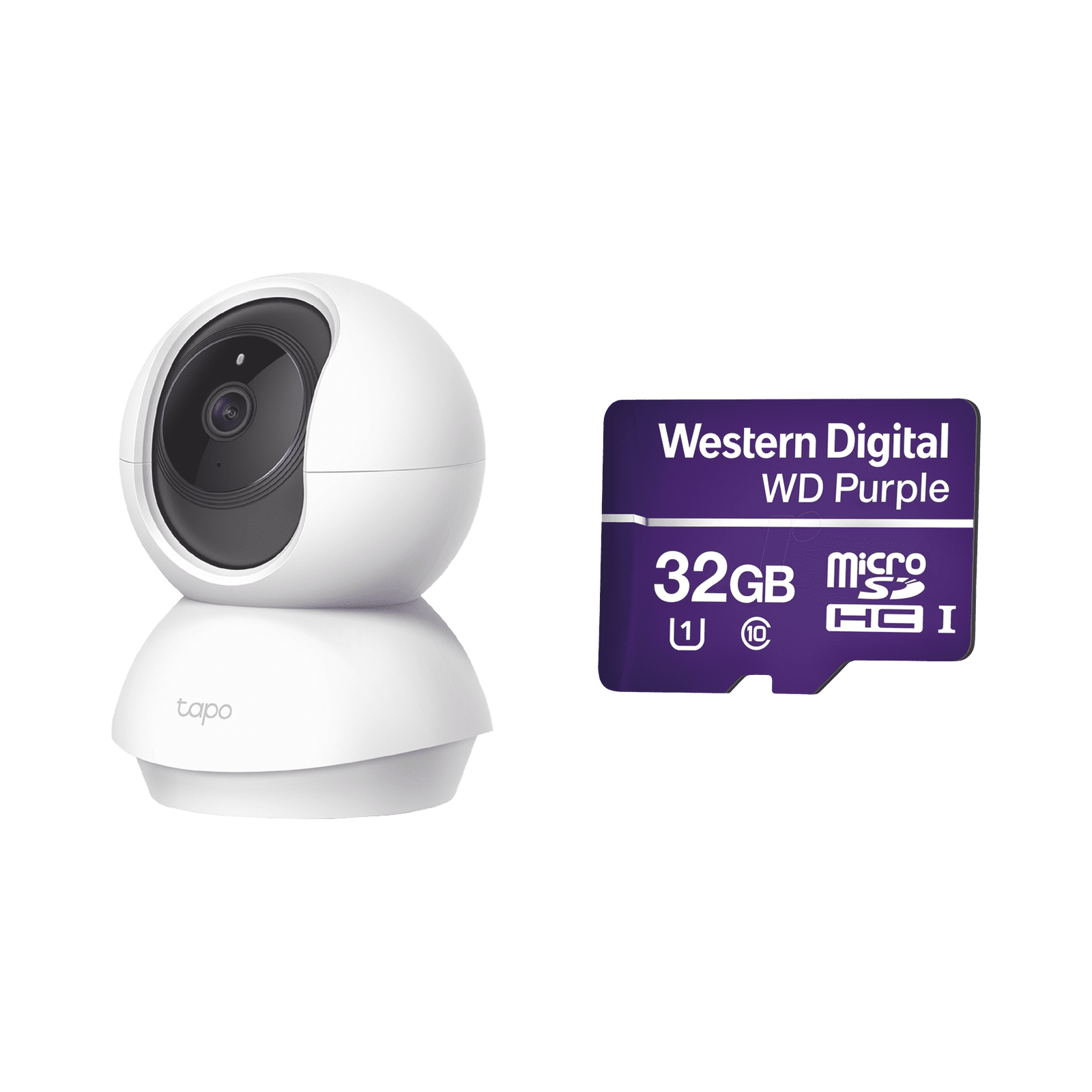Kit de Cámara IP Wi-Fi / Incluye 1 Pieza Modelo TAPOC200 / 2 Megapixel / Audio Doble Vía /  Utiliza La App Tapo / 1 Memoria Micro SD Modelo  Mod WD32MSD TAPOC200/WD32 - TP-LINK