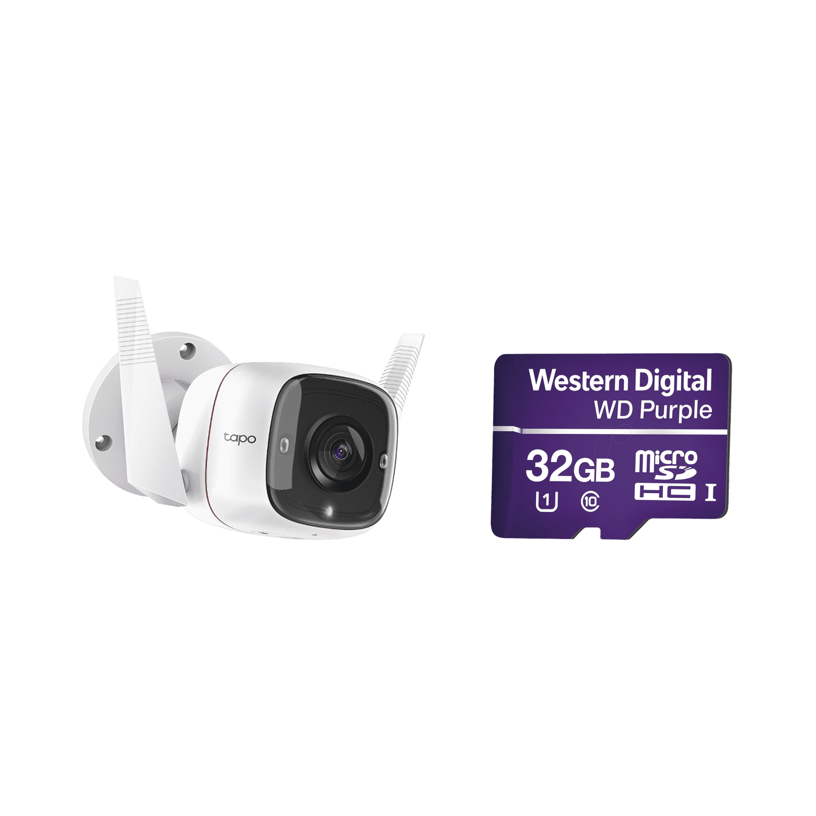 Kit de Cámara IP Wi-Fi / Incluye 1 Pieza Modelo TAPOC310 / 2 Megapixel / Audio Doble Vía / Utiliza la App Tapo / 1 Memoria Micro SD Modelo WD32MSD TAPOC310/WD32 - TP-LINK