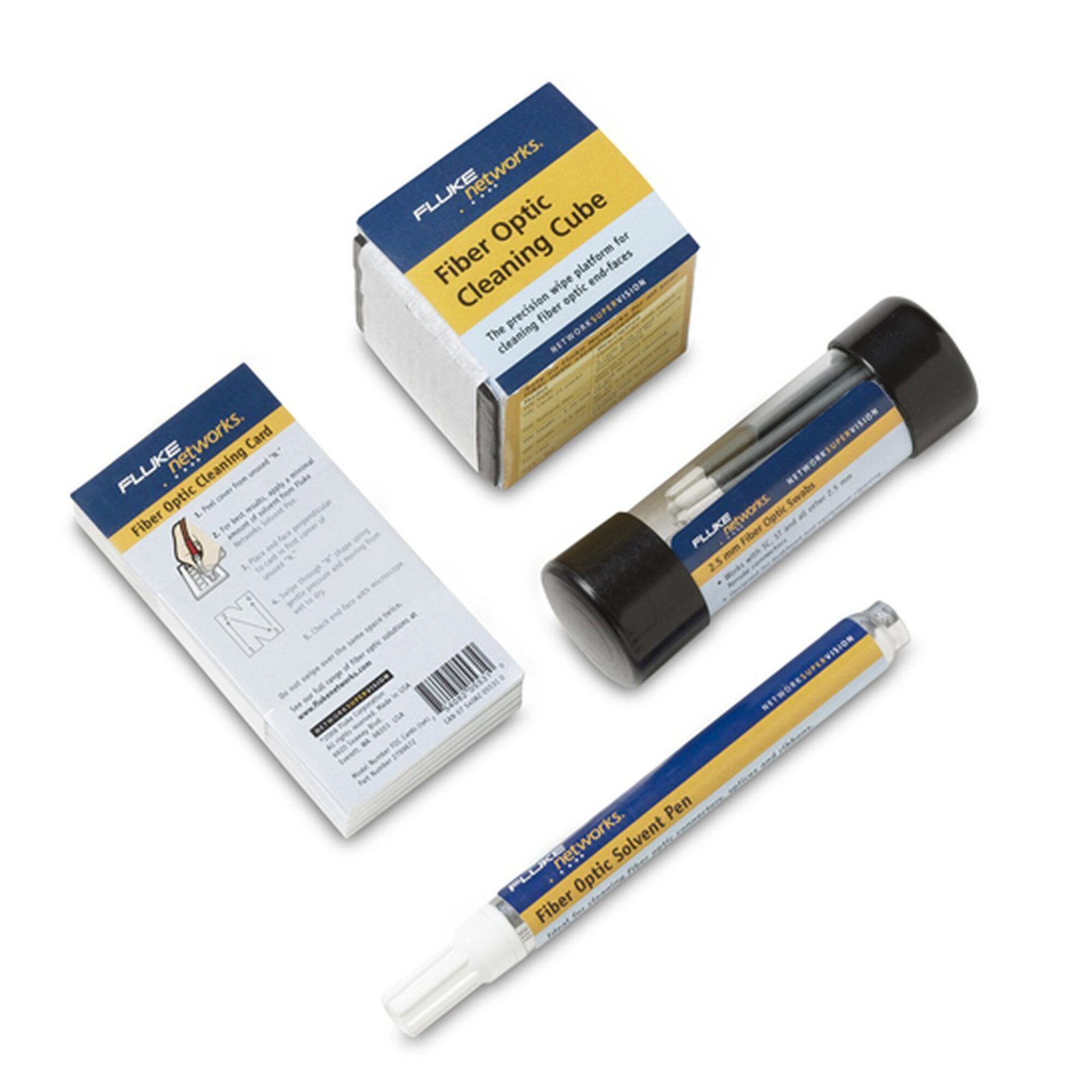 Kit de Consumibles de Limpieza de Fibra Óptica para 260 Procesos de Limpieza – NFC-KIT-BOX - FLUKE NETWORKS