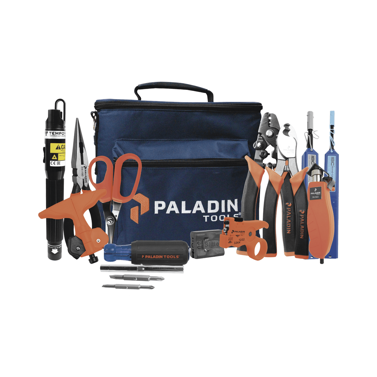 Kit de Herramientas Pro para Instalación de Fibra Óptica con accesorios de limpieza de puertos/conectores y desforradoras de fibra óptica FTK-P - TEMPO