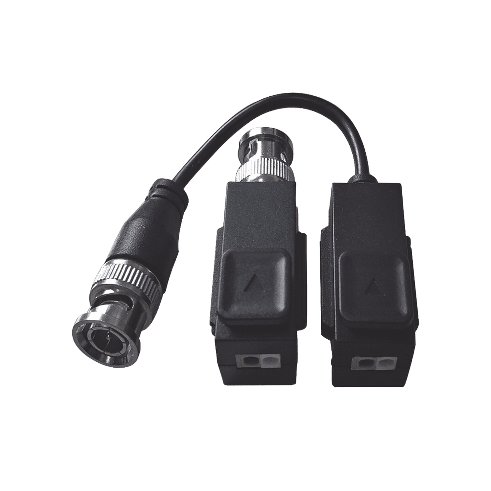 Kit de Transceptor (Balluns) TURBOHD con Boton Push / Hasta 8 MP (4K) / 100% Cobre / Soporta HD-TVI / AHD / CVI / CVBS / Audio por Coaxitron / Datos para Menu de Configurar de Cámaras BL-1H18 - HiLook by HIKVISION