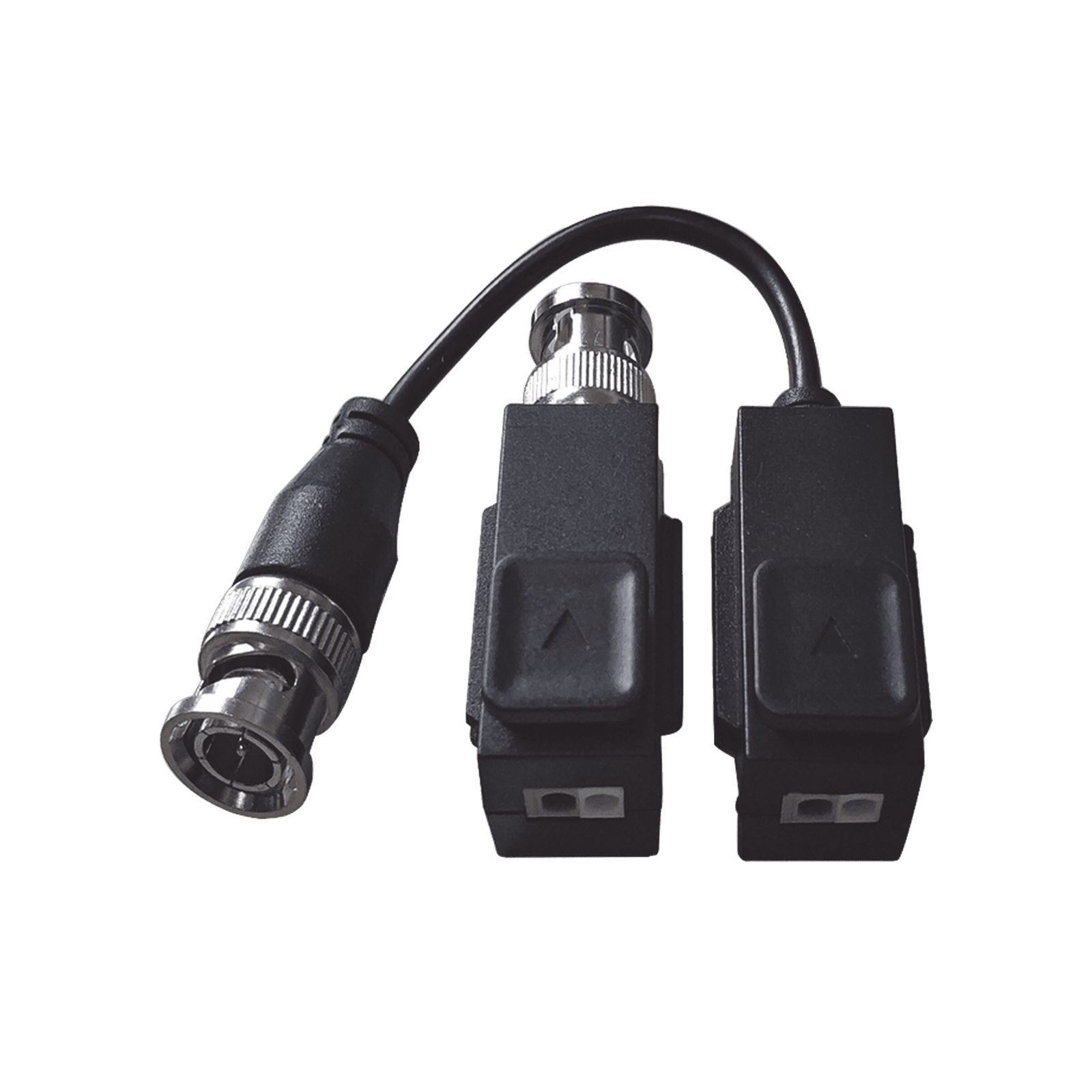 Kit de Transceptor (Balluns) TURBOHD con Boton Push / Hasta 8 MP (4K) / 100% Cobre / Soporta HD-TVI / AHD / CVI / CVBS / Audio por Coaxitron / Datos para Menu de Configurar de Cámaras DS-1H18S/E(C) - HIKVISION