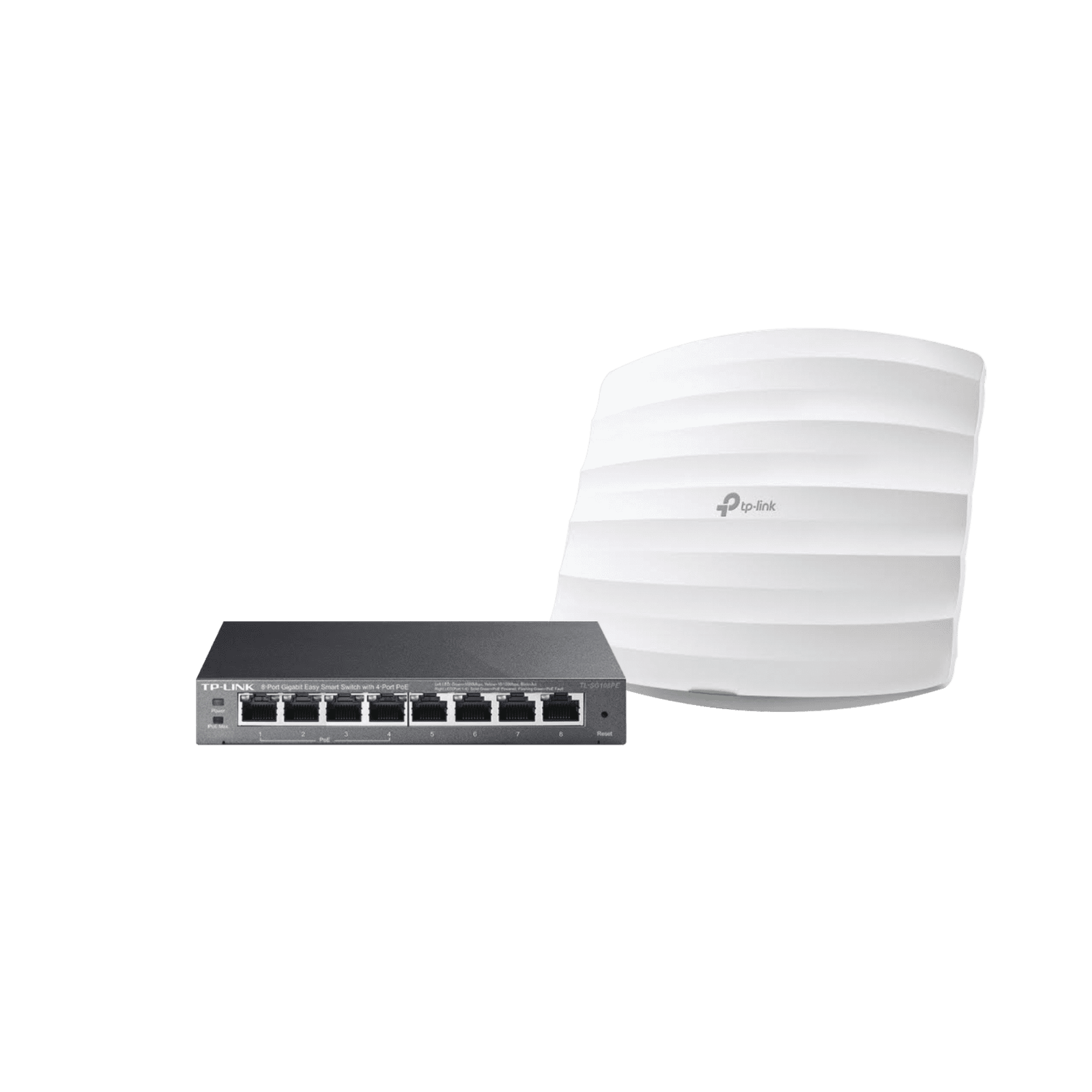 Kit de access point EAP245 y switch PoE TL-SG108PE, doble banda AC, hasta 1750 Mbps, 1 puerto Gigabit EAP-STARTER-KIT-245PE - TP-LINK