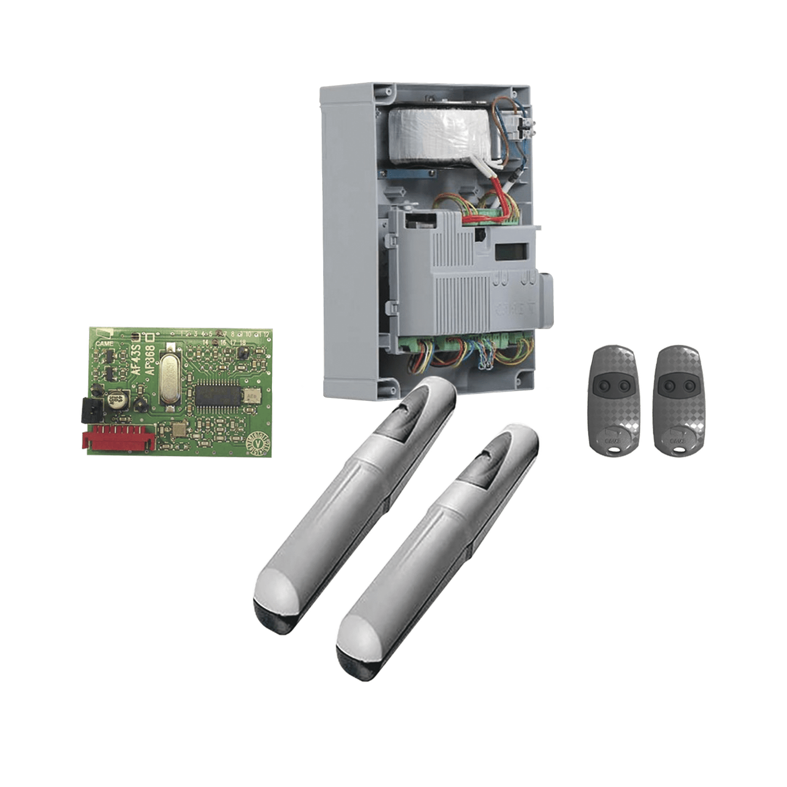 Kit de operadores AXO 5024 Para puertas Abatibles de hasta 5 Metros y 400 Kg de peso por hoja KIT-AXO-5024 - CAME