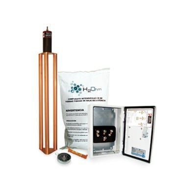 Kit de puesta a tierra de 70 A con Electrodo, Filtro, Acoplador y Compuesto H2Ohm. TG-70K - TOTAL GROUND