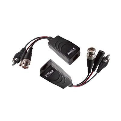 Kit de transceptores activos, envía alimentación 12V/24Vcc/AC, video y audio a una distancia de hasta 150 m en 4K para aplicaciones de video por UTP Cat 5e / 6 en alta definición. TT-101-PVA-TURBO - EPCOM TITANIUM