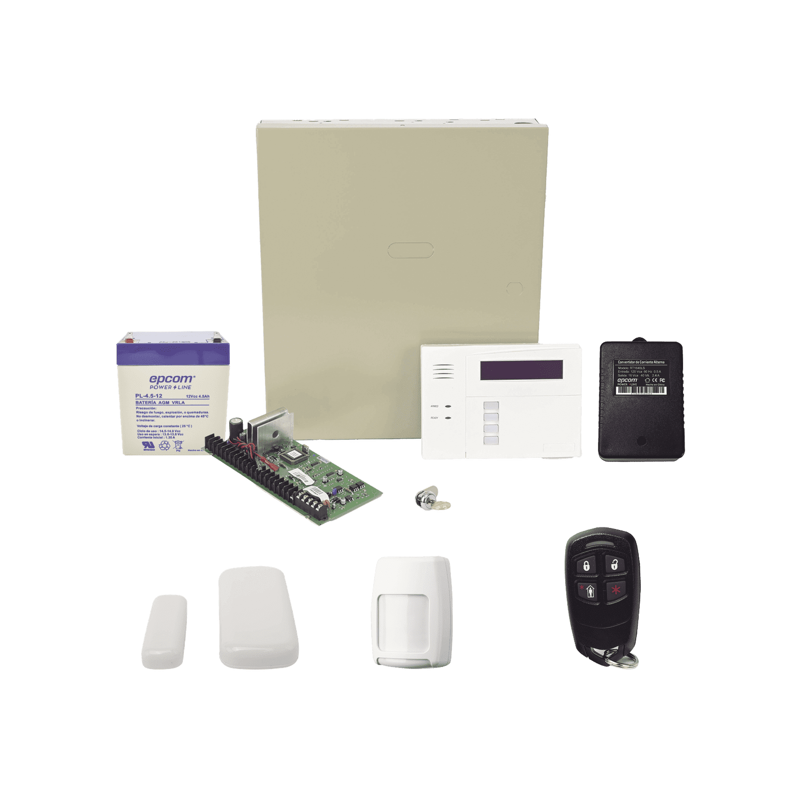 Kit inalámbrico de panel VISTA48 con teclado 6160RF receptor inalámbrico, 2 contactos 5800MINI, 1 PIR 5800PIR, 1 Control Remoto 58344, Batería y Transformador VISTA48RFMINI/6160RF - HONEYWELL HOME RESIDEO