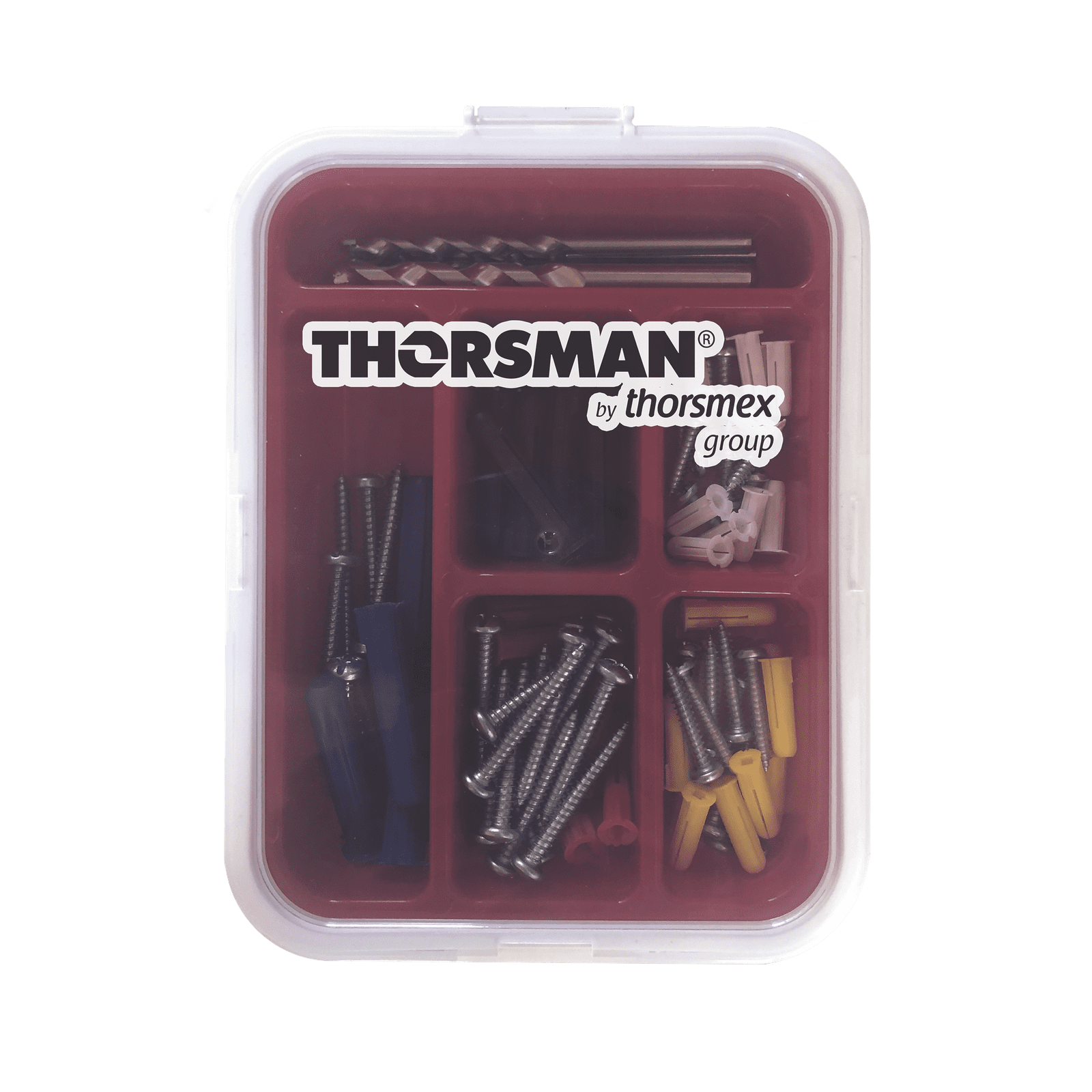 Kit para Sistemas de Fijación en Concreto, Taquetes con doble expansión y guía incluida para fácil instalación (104 piezas) TH-KIT-FC - THORSMAN