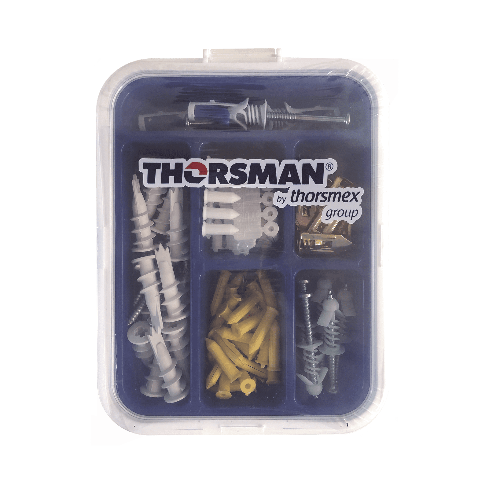 Kit para Sistemas de Fijación en Yeso, Muros Falsos, Tabique hueco, Uso en interiores  (91 piezas) TH-KIT-FY - THORSMAN