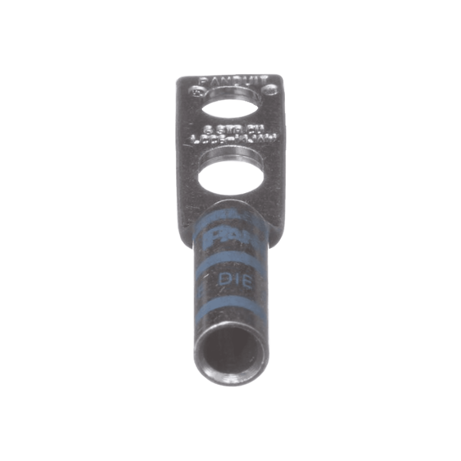 Terminal de Compresión de Barril Largo, de Dos Orificios de 1/4, para Cable 6 AWG, Espacios Entre Orificios de 0.50 a 0.63in LCC6-14JAW-L - PANDUIT