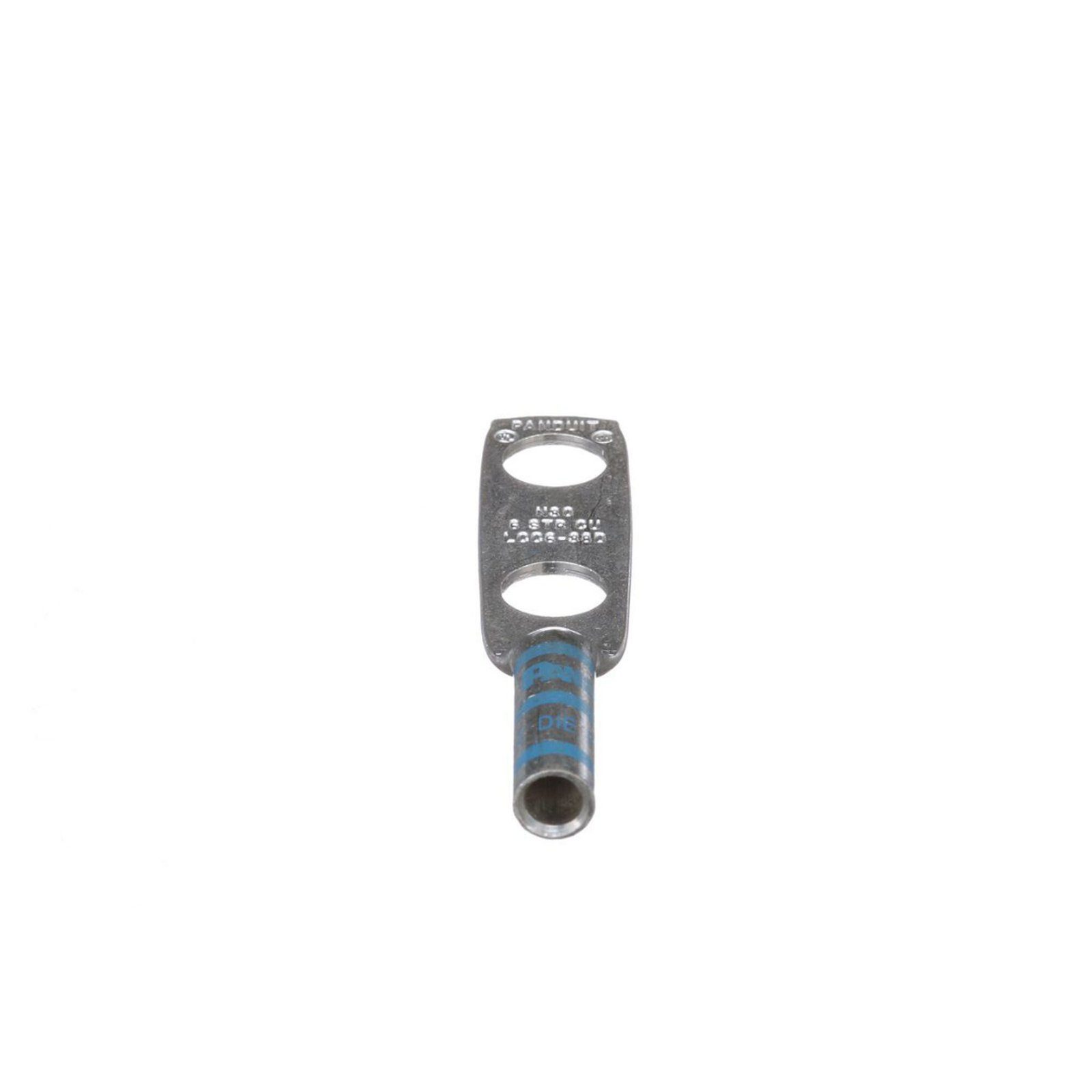 Terminal de Compresión de Barril Largo, de Dos Orificios de 3/8, para Cable 6 AWG, Espacios Entre Orificios de 1in LCC6-38D-L - PANDUIT