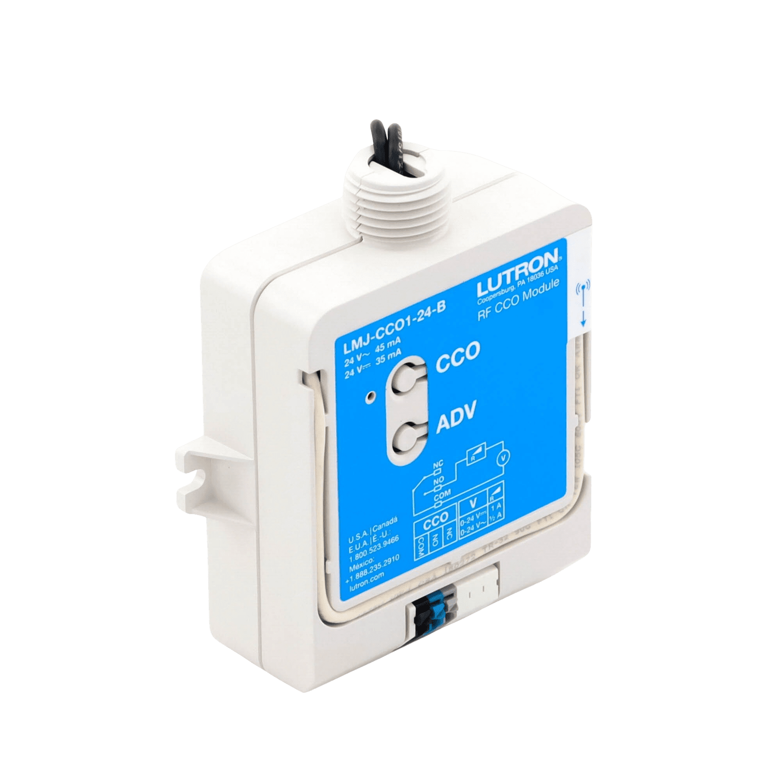 (RadioRA3) Modulo relevador de salida contacto seco NC, NO LMJCCO124B - LUTRON ELECTRONICS