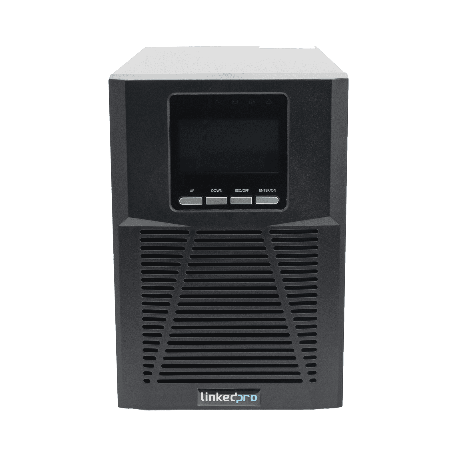 UPS 1000VA/900W  Online Doble Conversión /Pantalla LCD / 3 tomas 5-15R / Regulación de Voltaje / Protección RJ45 LP1KOLT - LINKEDPRO BY EPCOM