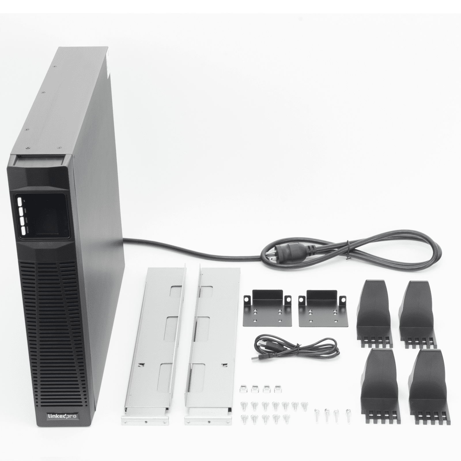 UPS de 2000VA/1800W / Topología On-Line Doble Conversión / Entrada y Salida de 120 Vca / Clavija de Entrada NEMA 5-20P / Pantalla LCD Configurable / Formato Rack/Torre LP2KRT - LINKEDPRO BY EPCOM