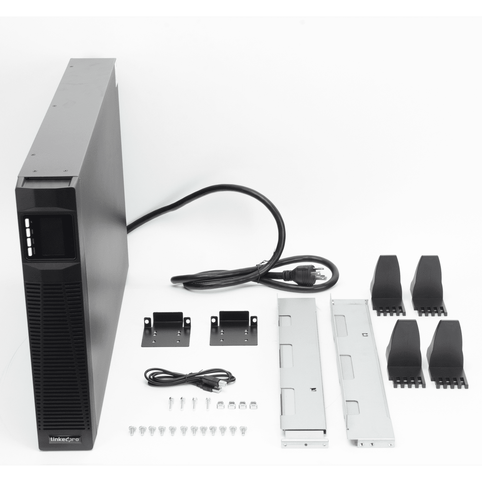 UPS de 3000VA/2700W / Topología On-Line Doble Conversión con Baterías Internas / Entrada y Salida de 120 Vca / Pantalla LCD Configurable / Formato Rack o Torre / 8 Salidas LP3KRT - LINKEDPRO BY EPCOM