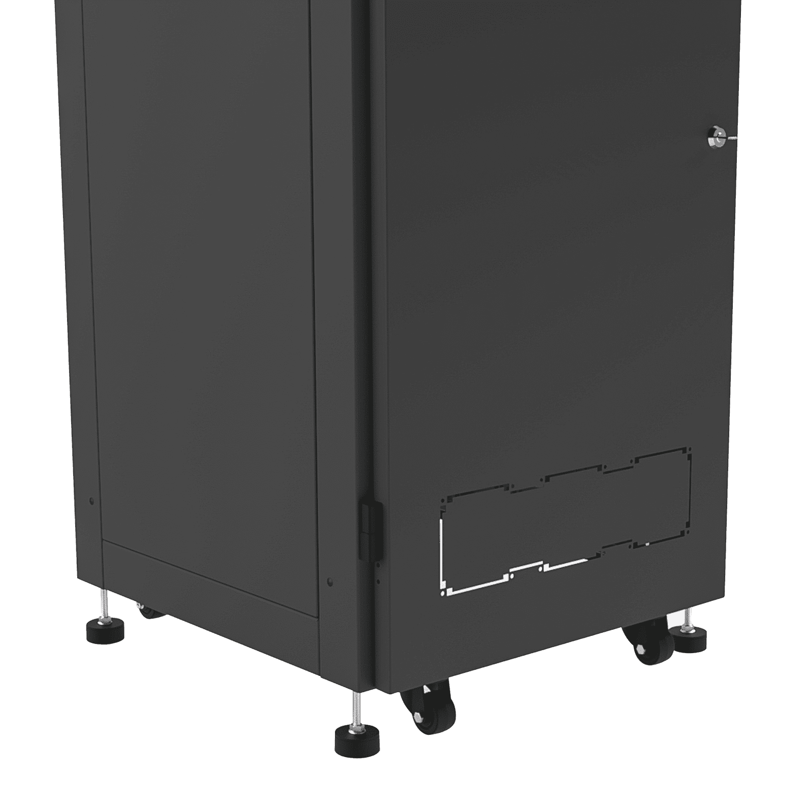 Gabinete Profesional para Telecomunicaciones de 19in, Instalación a Piso, 24UR, 600 mm Profundidad, Se envía el Gabinete Armado. LP-6060-24U-R2 - LINKEDPRO BY EPCOM