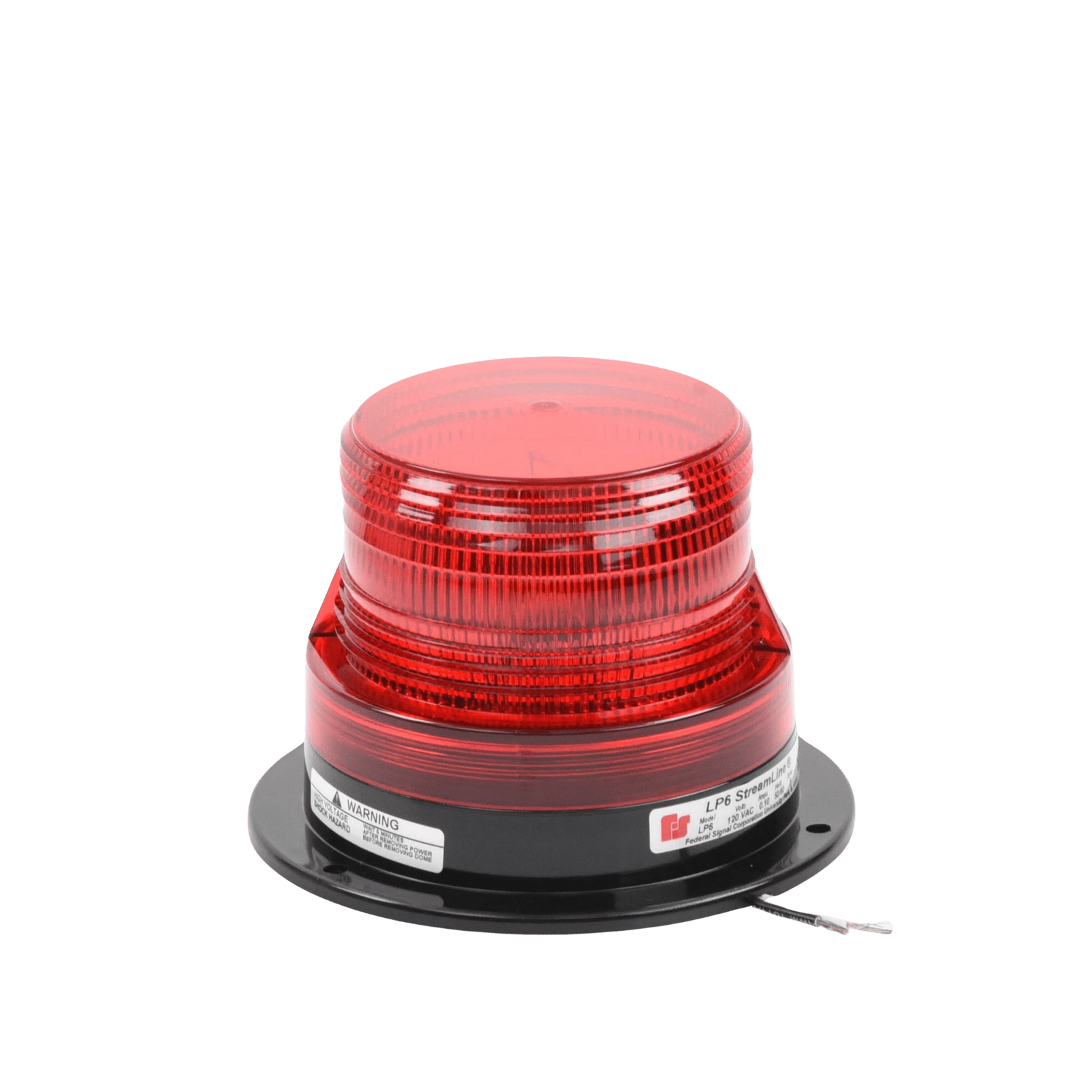 Estrobo Serie Streamline, Mini, 120 Vca, Rojo LP6-120-R - FEDERAL SIGNAL INDUSTRIAL