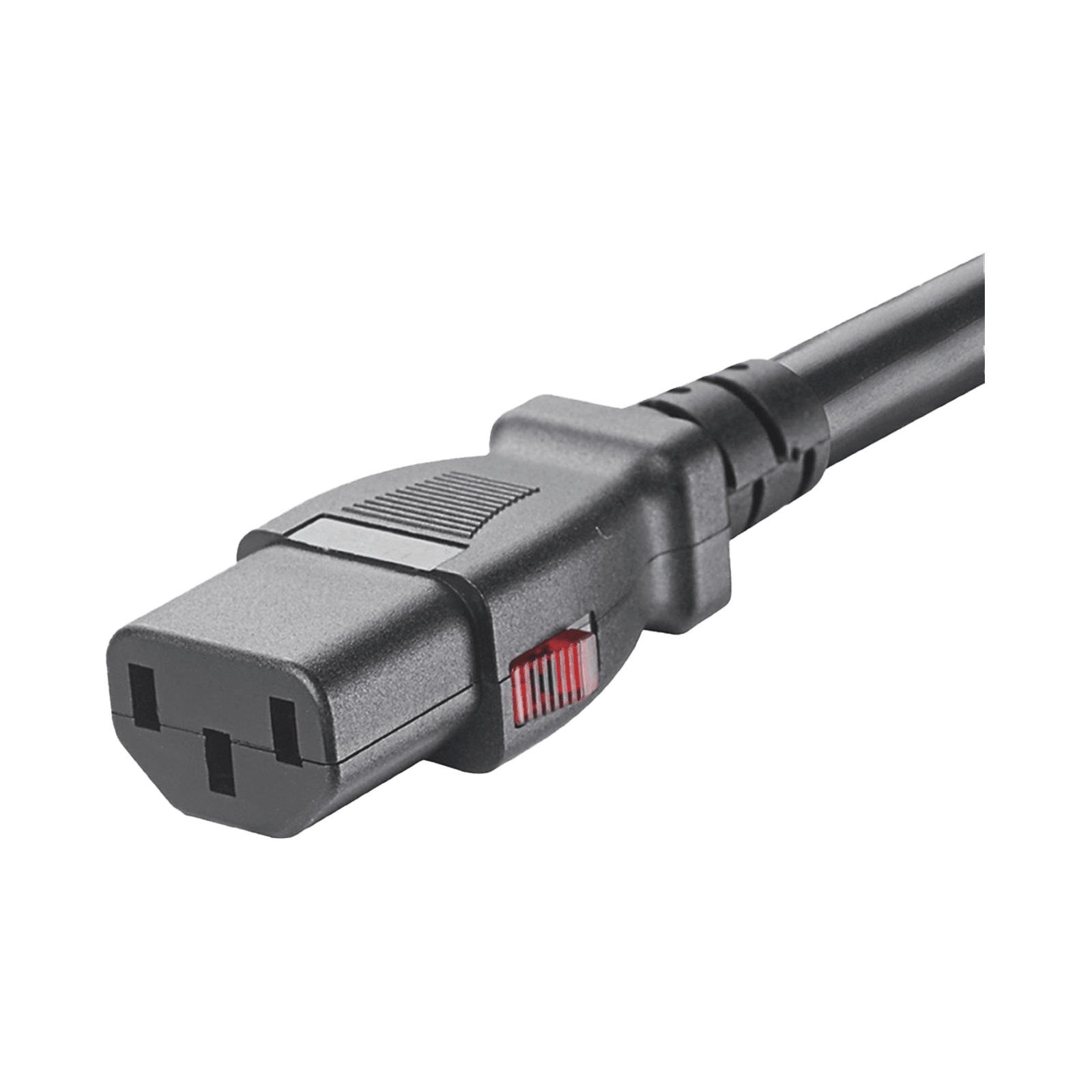 Cable de Alimentación Eléctrica Con Bloqueo de Seguridad, de IEC C14 a IEC C13, 1.2 Metros de Largo, Color Negro, Paquete de 10 Piezas LPCA12-X - PANDUIT