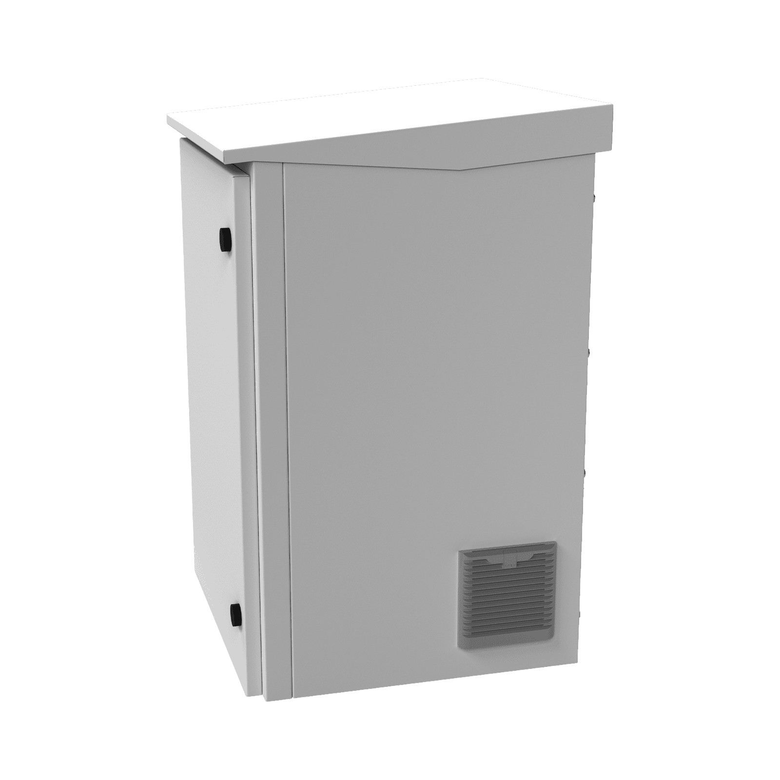 Gabinete de Exterior con Rack de 19″ de 16U con Ventiladores y Termostato, Se envía el Gabinete Armado. (Montaje a poste o torre se vende por separado). LP-FORTE-16U-R3 - LINKEDPRO BY EPCOM