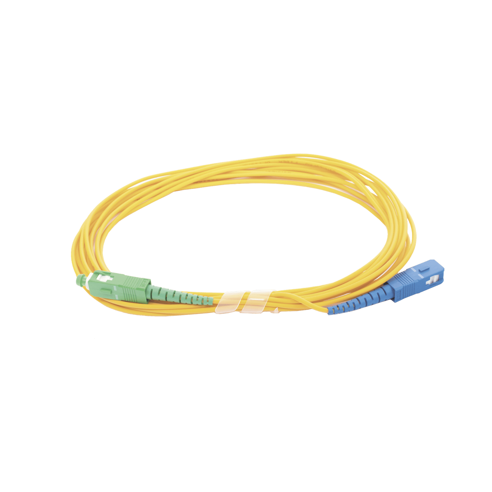 Jumper de Fibra Óptica Monomodo SC/UPC – SC/APC Simplex, color amarillo 5 metros LP-FO-SCU-SCA-05 - LINKEDPRO BY EPCOM