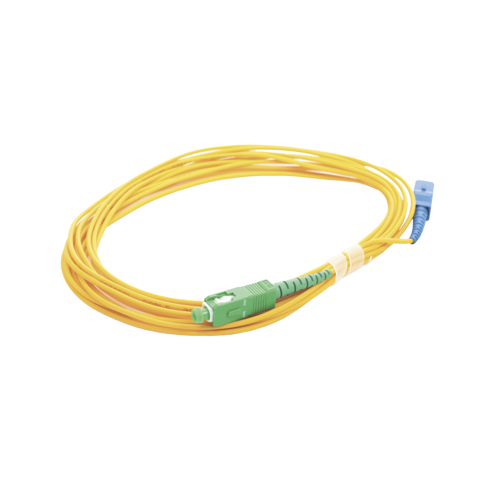 Jumper de Fibra Óptica Monomodo SC/UPC – SC/APC Simplex, color amarillo 5 metros LP-FO-SCU-SCA-05 - LINKEDPRO BY EPCOM