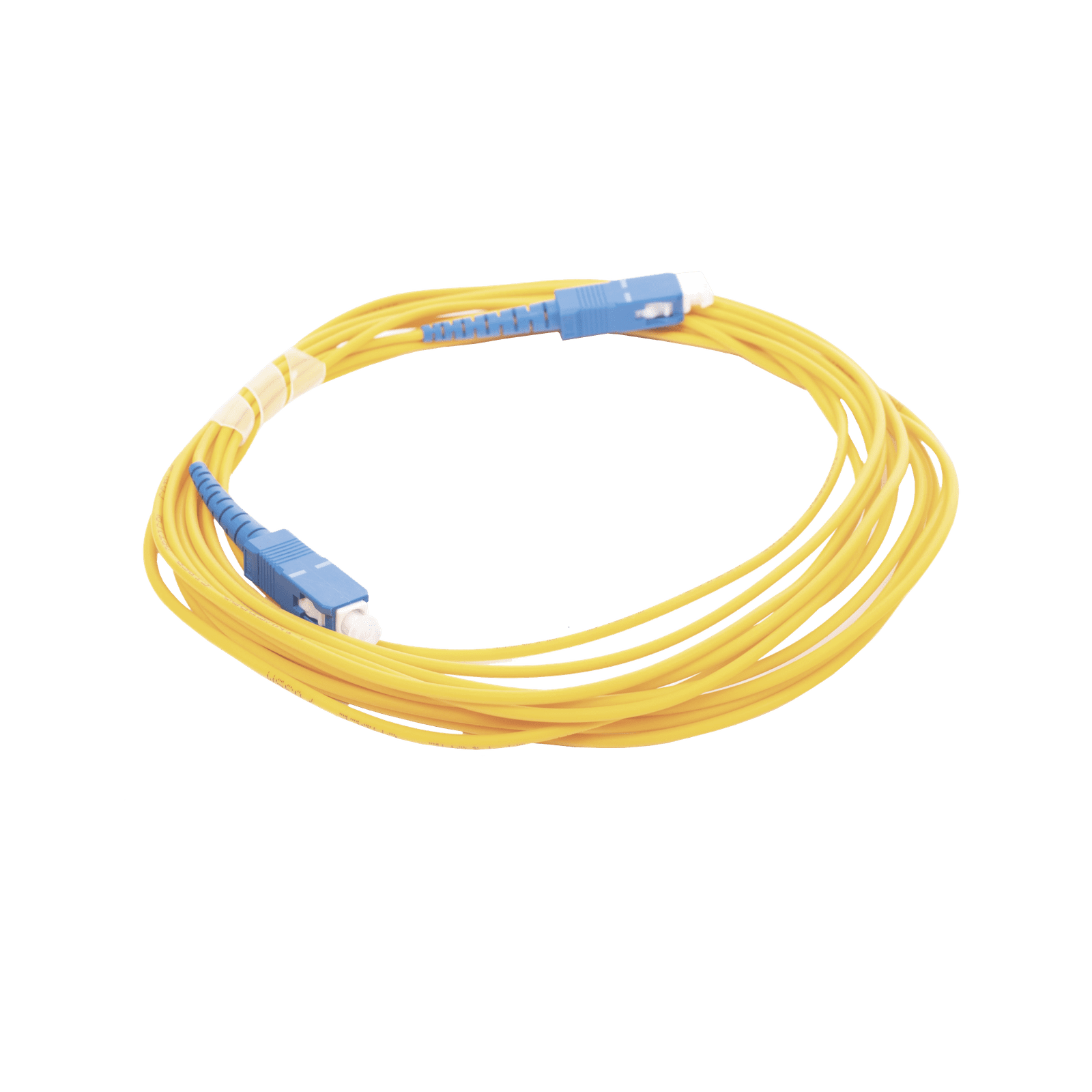 Jumper de Fibra Óptica Monomodo SC/UPC – SC/UPC Simplex, color amarillo, 5 metros LP-FO-SCU-SCU-05 - LINKEDPRO BY EPCOM