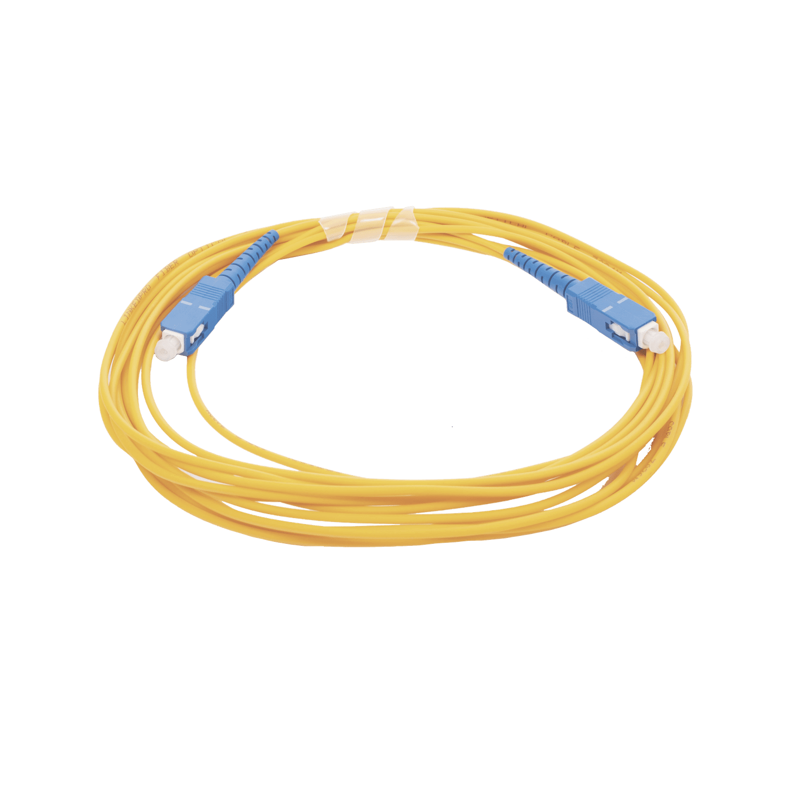 Jumper de Fibra Óptica Monomodo SC/UPC – SC/UPC Simplex, color amarillo, 5 metros LP-FO-SCU-SCU-05 - LINKEDPRO BY EPCOM