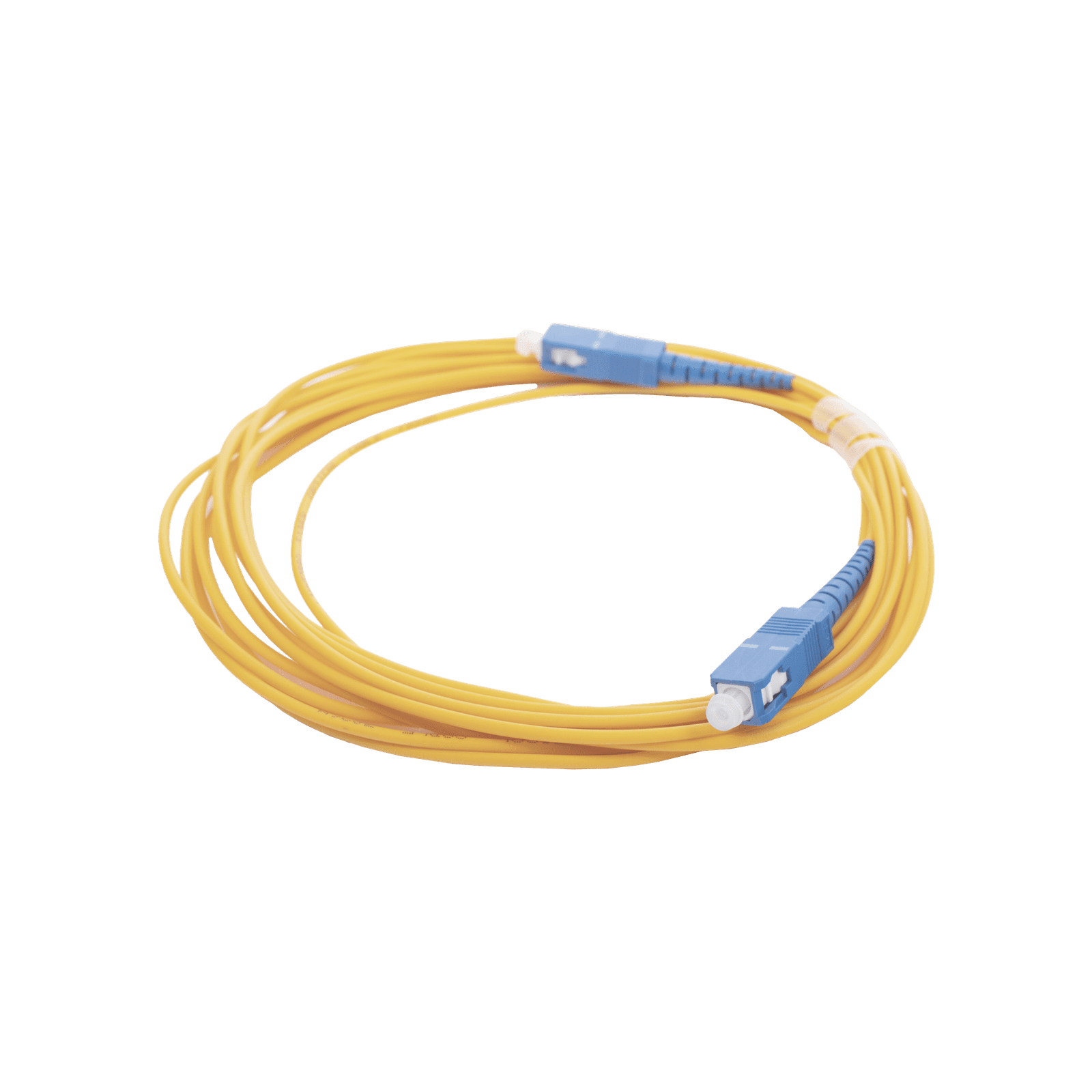 Jumper de Fibra Óptica Monomodo SC/UPC – SC/UPC Simplex, color amarillo, 5 metros LP-FO-SCU-SCU-05 - LINKEDPRO BY EPCOM