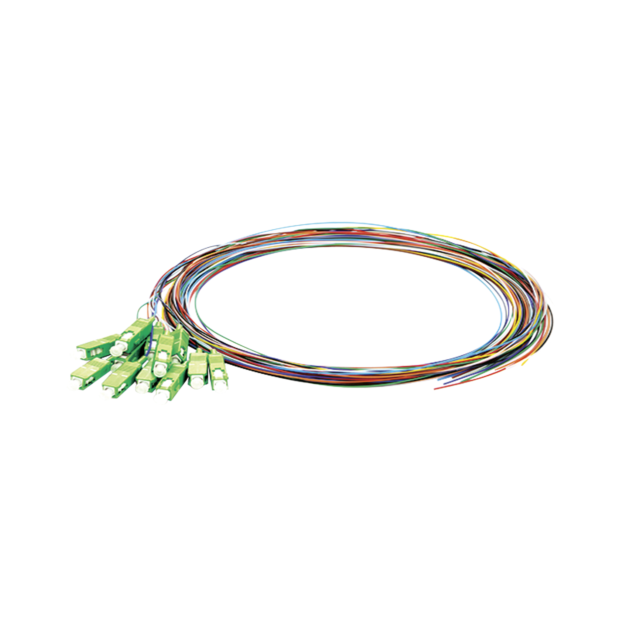 Kit de 12 Pigtails SC/APC Monomodo 2 metros LP-FO-SM-PIG-12-SCA - LINKEDPRO BY EPCOM