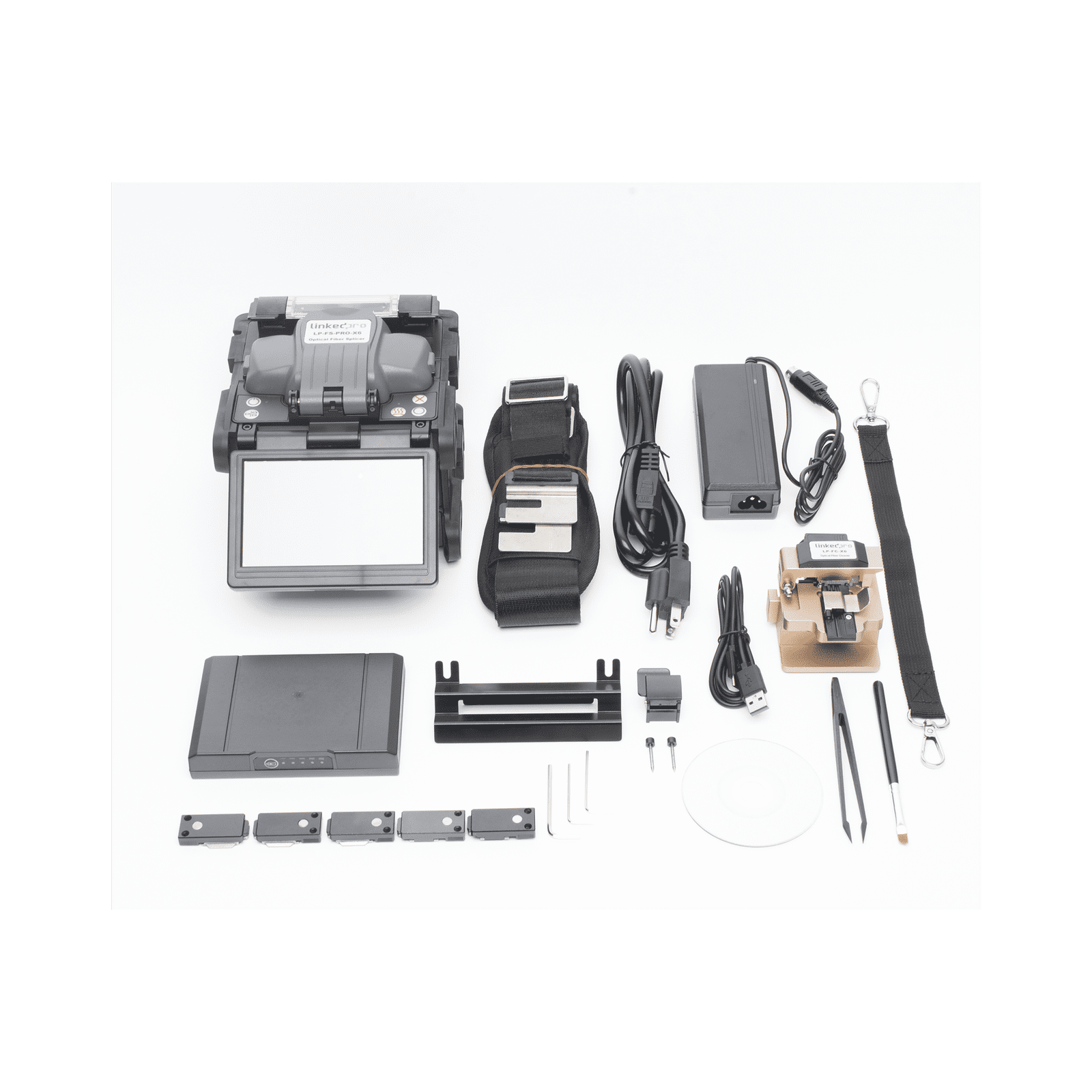 Fusionadora de Fibra Óptica Multimodo y Monomodo / Alineación por Núcleo / 6 Motores para Mejor Precisión en el Empalme / Pérdida Típica: MM: 0.01 dBm y SM: 0.02 dBm LP-FS-PRO-X6 - LINKEDPRO BY EPCOM