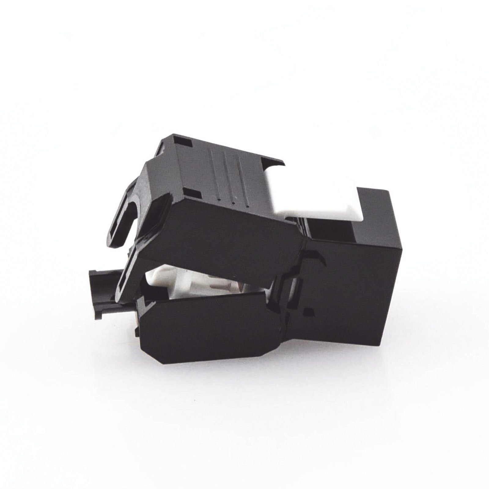 Módulo Jack Keystone Cat5e (toolless), con terminación en ángulo 180 º Color Negro, Compatible con Faceplate y Patchpanel Linkedpro LP-KJ-516-TTBK - LINKEDPRO BY EPCOM