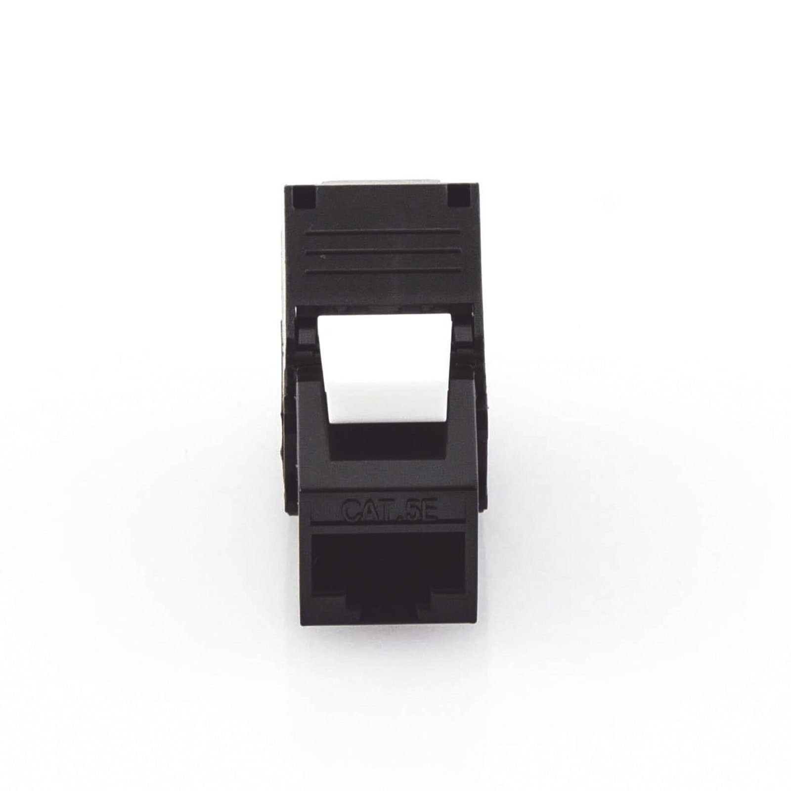 Módulo Jack Keystone Cat5e (toolless), con terminación en ángulo 180 º Color Negro, Compatible con Faceplate y Patchpanel Linkedpro LP-KJ-516-TTBK - LINKEDPRO BY EPCOM