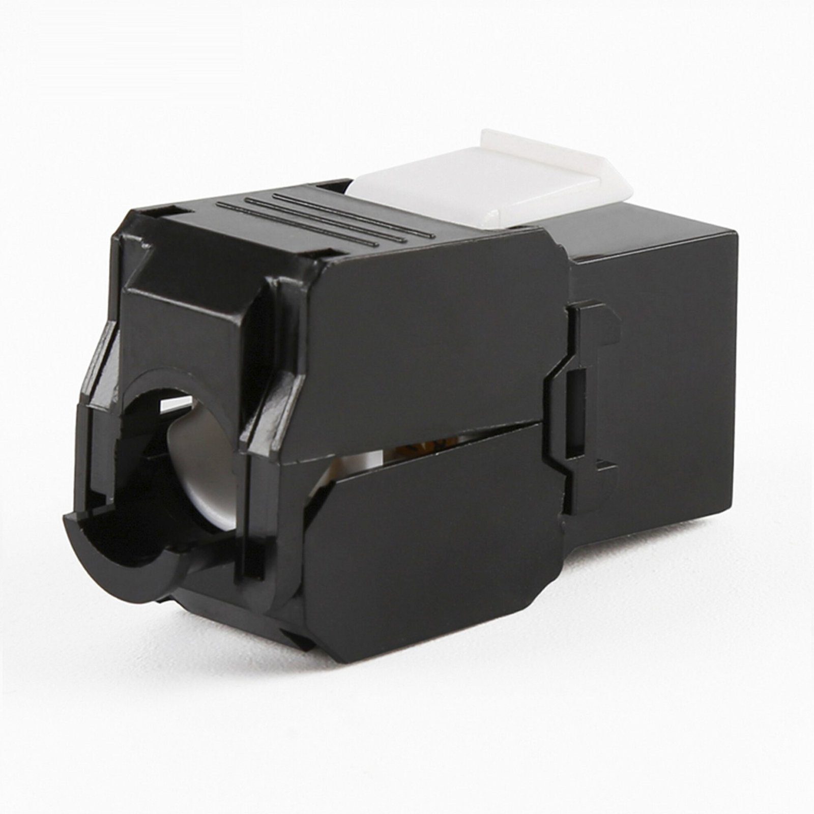 Módulo Jack Keystone Cat5e (toolless), con terminación en ángulo 180 º Color Negro, Compatible con Faceplate y Patchpanel Linkedpro LP-KJ-516-TTBK - LINKEDPRO BY EPCOM