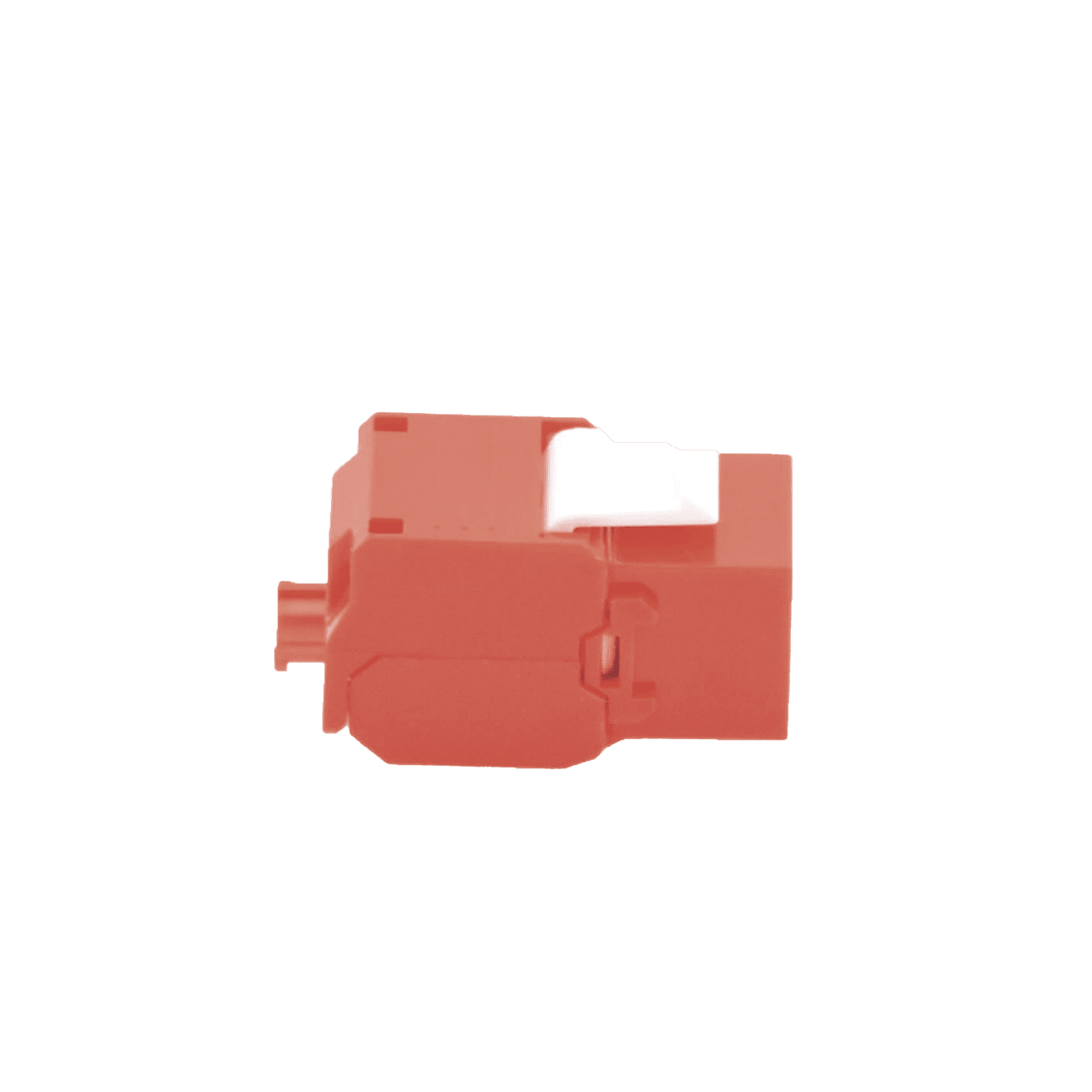 Módulo Jack Keystone Cat5e (toolless), con terminación en ángulo 180 º Color Rojo, Compatible con Faceplate y Patchpanel Linkedpro LP-KJ-516-TTRD - LINKEDPRO BY EPCOM