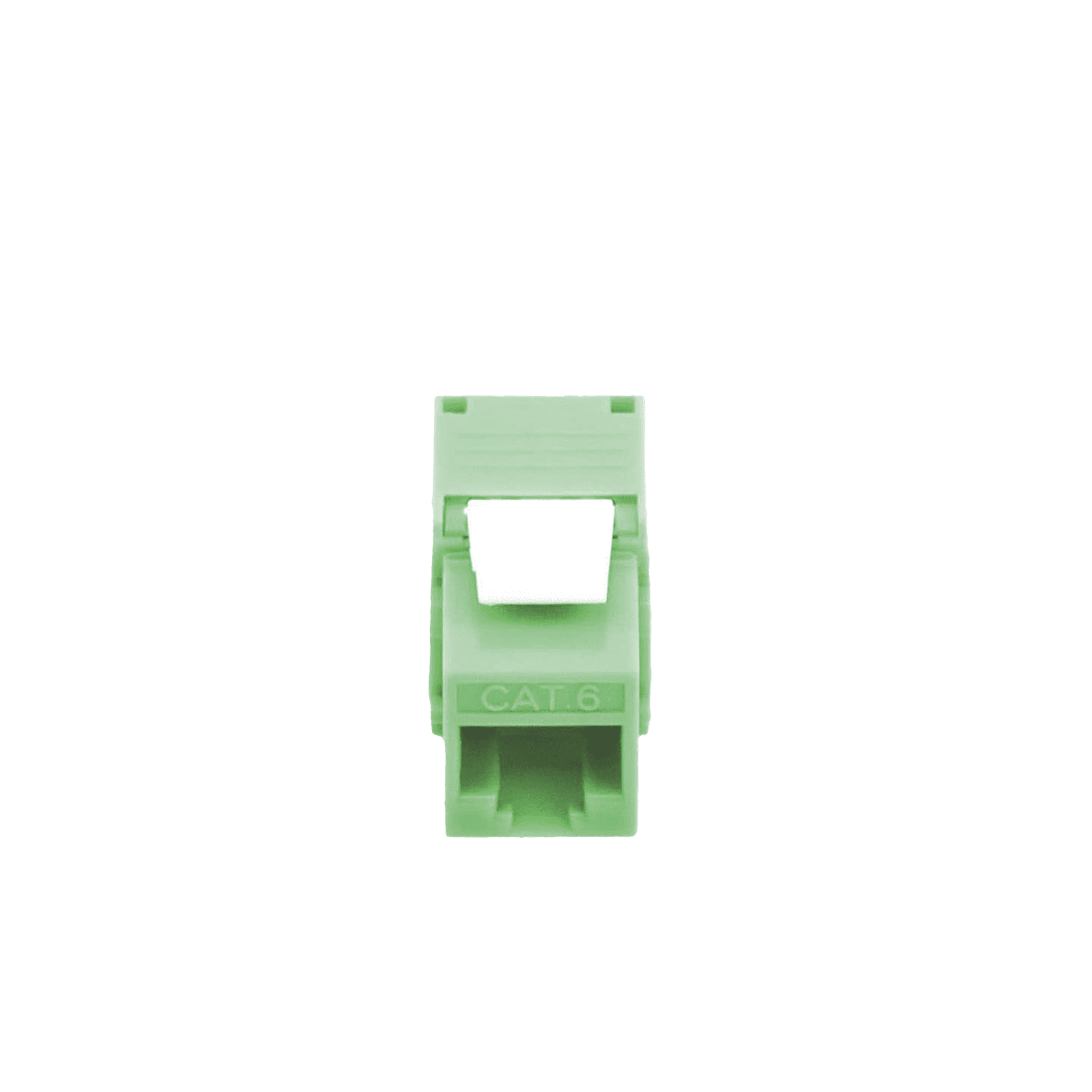 Módulo Jack Keystone Cat6 (toolless), con terminación en ángulo 180 º Color Verde, Compatible con Faceplate y Patchpanel Linkedpro LP-KJ-610-TTGR - LINKEDPRO BY EPCOM