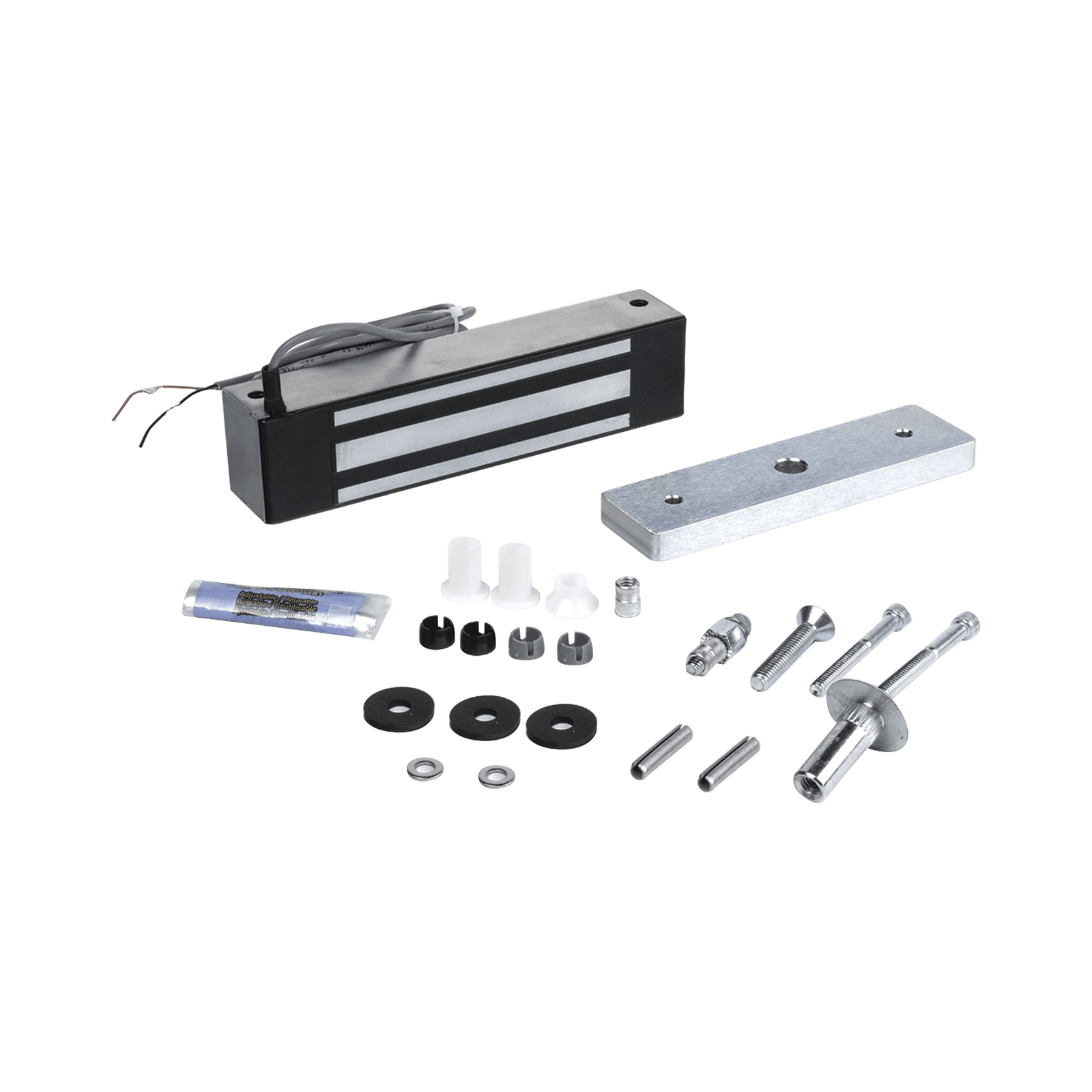 600 lbs Chapa Magnética M32/ Garantía de Por Vida/ Completamente Sellado para intemperie/ UL LP-M32 - SECURITRON-ASSA ABLOY