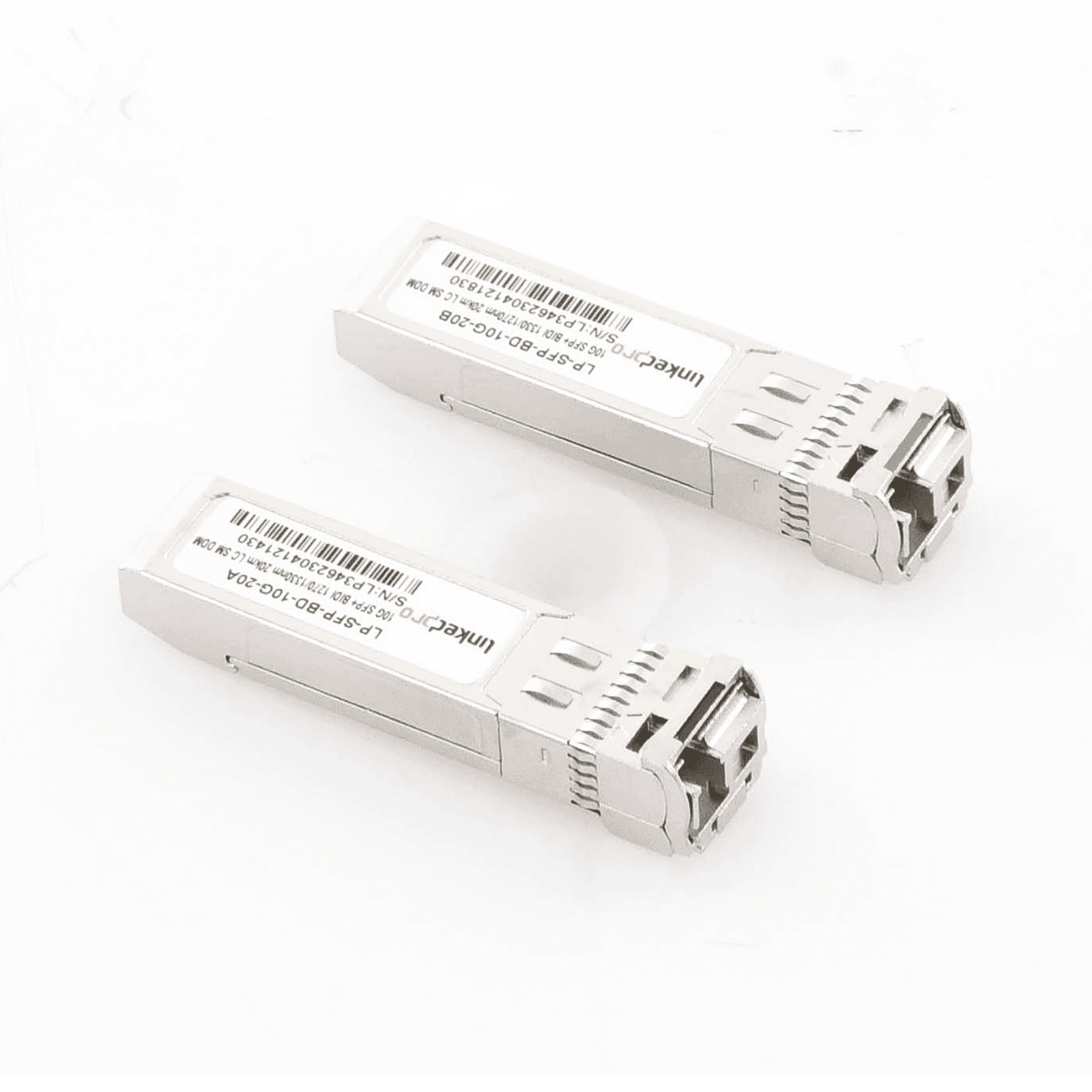 Transceptores Ópticos Bidireccionales SFP+ (Mini-Gbic) / Monomodo 1270 & 1330 nm / 10 Gbps / 1000BASE-BX / Conector LC/UPC Simplex / DDM / Hasta 20 km / 2 Piezas LP-SFP-BD-10G-20 - LINKEDPRO BY EPCOM