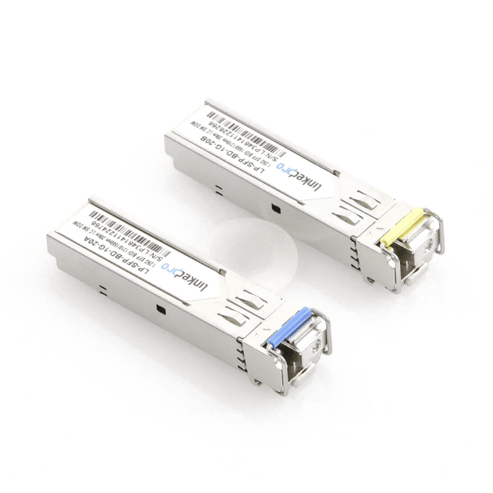 Transceptores Ópticos Bidireccionales SFP (Mini-Gbic) / Monomodo 1310 & 1550 nm / 1.25 Gbps / 1000BASE-BX / Conector LC/UPC Simplex / DDM / Hasta 20 km / 2 Piezas LP-SFP-BD-1G-20 - LINKEDPRO BY EPCOM