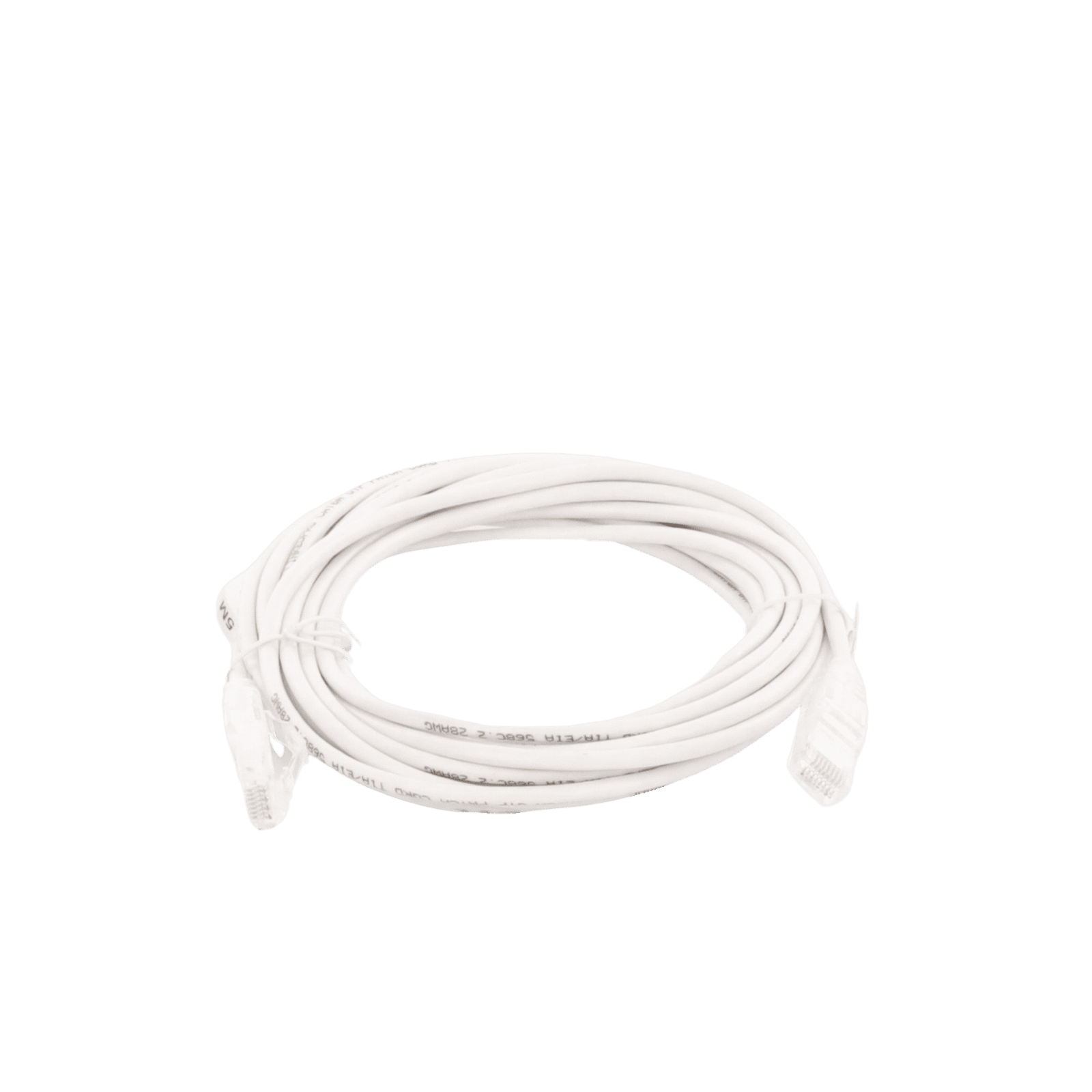 Cable de Parcheo Slim UTP Cat6A – 5 m Blanco, Diámetro Reducido (28 AWG) LP-UT6A-500-WH-28 - LINKEDPRO BY EPCOM