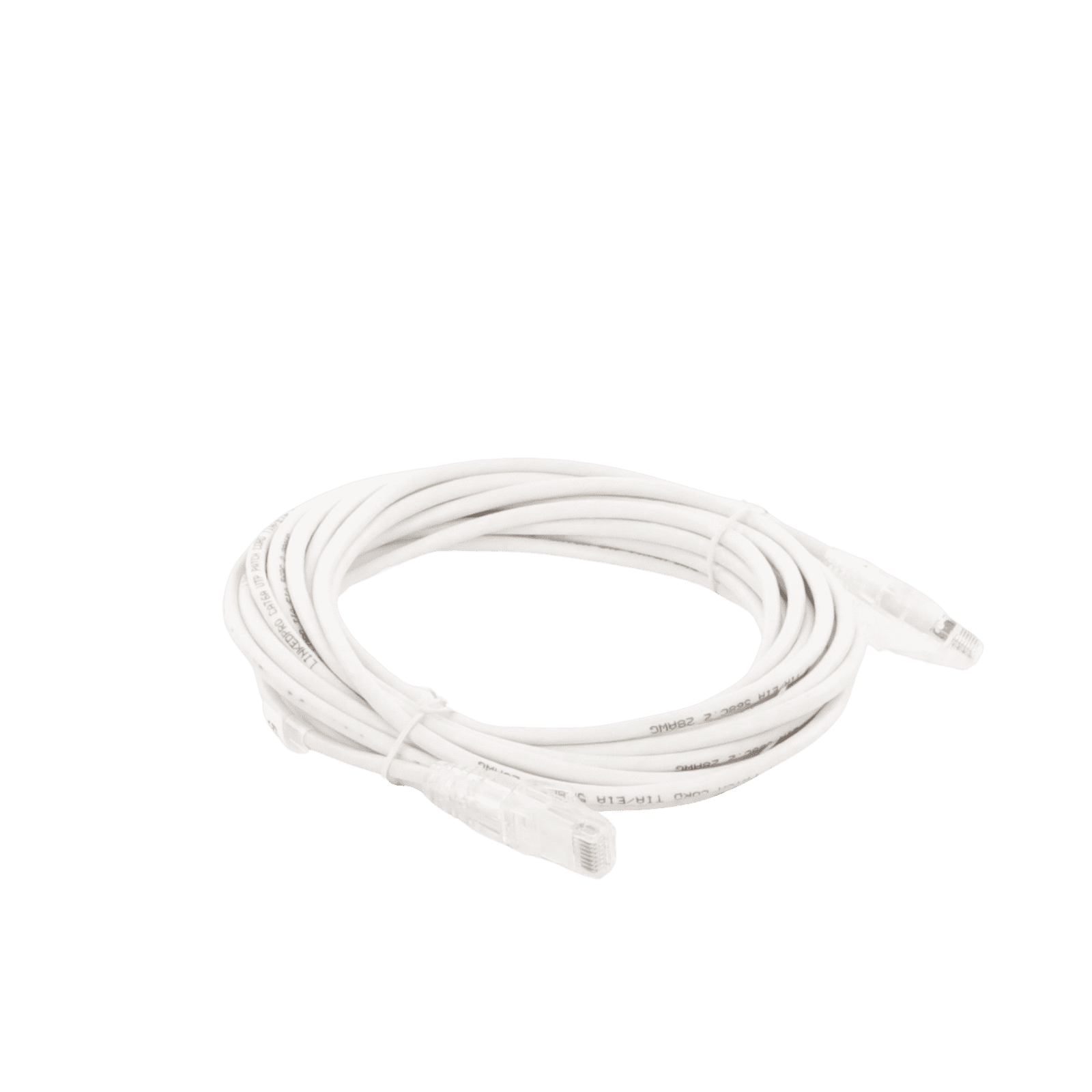 Cable de Parcheo Slim UTP Cat6A – 5 m Blanco, Diámetro Reducido (28 AWG) LP-UT6A-500-WH-28 - LINKEDPRO BY EPCOM